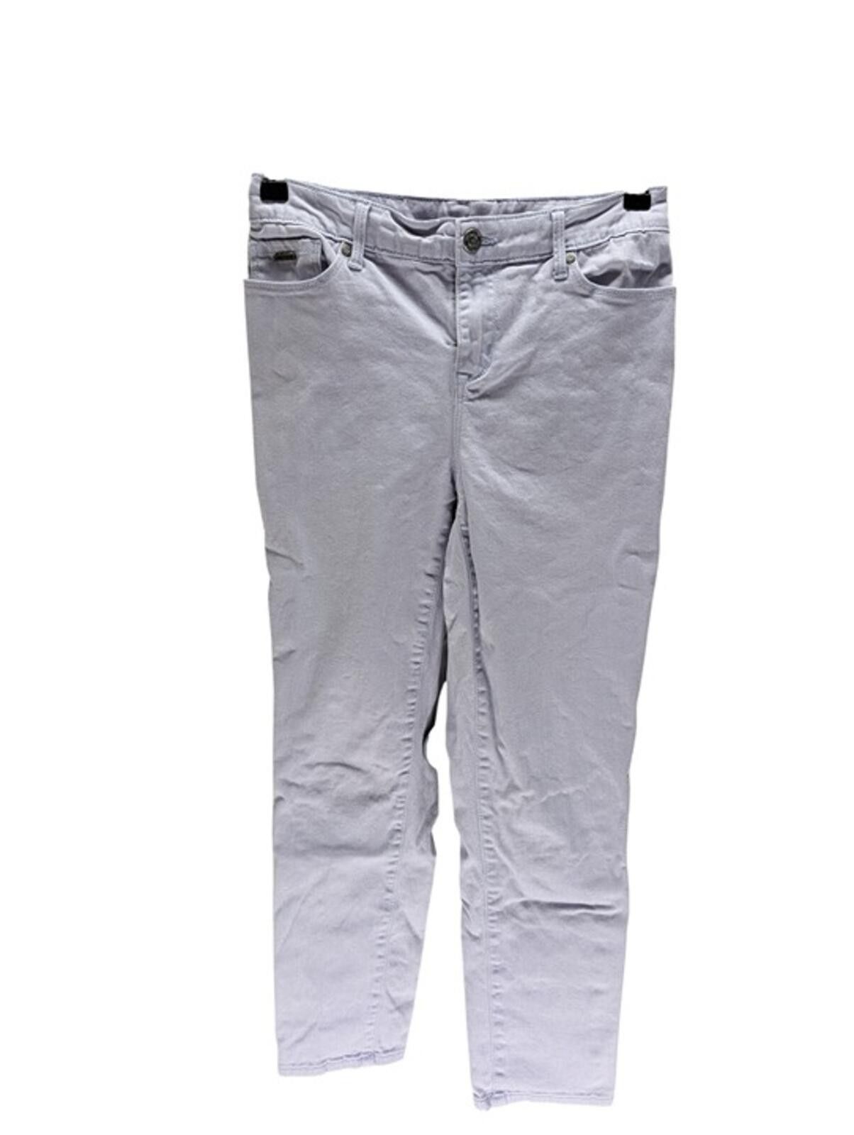 Nine West Nine West Gramercy Crop Lavender Skinny 4 Stretch Denim Size 25" / US 0 / IT 36 - 1 Thumbnail