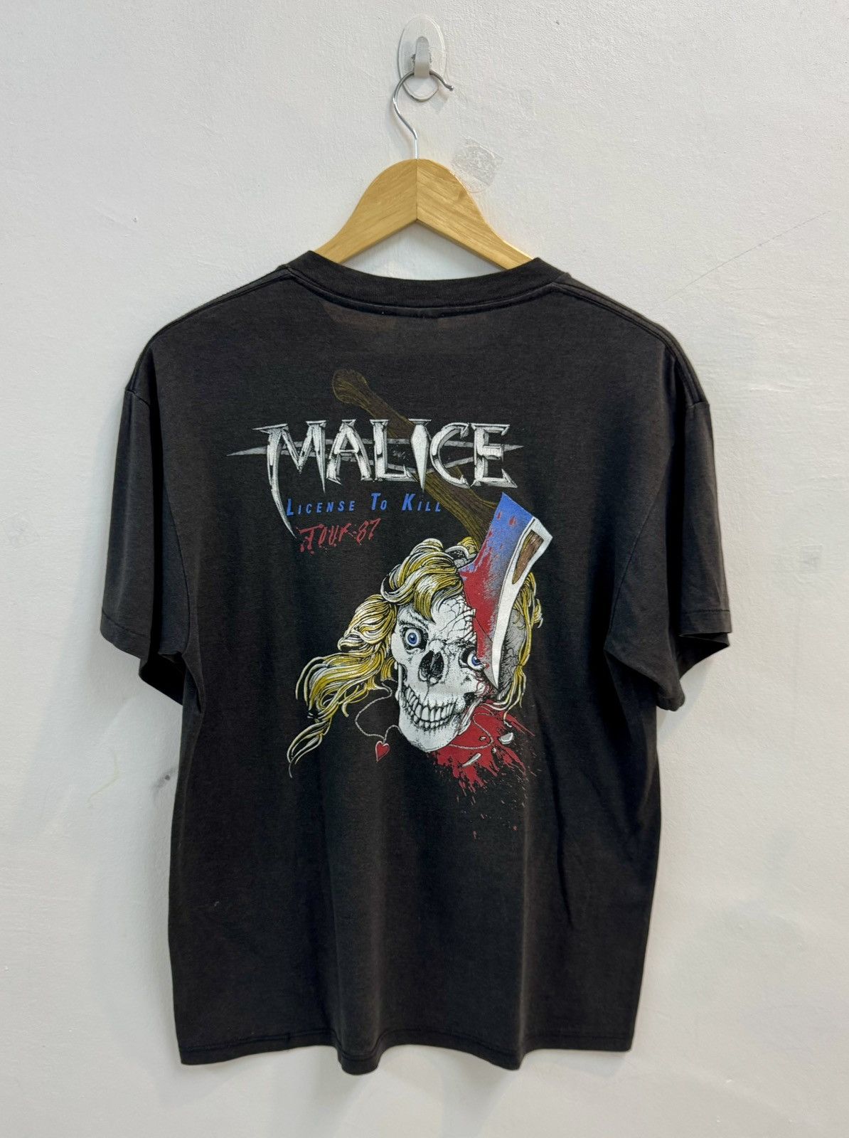 Band Tees × Vintage Vtg Malice License To Kill Tour 1987 Tshirt Size US L / EU 52-54 / 3 - 5 Thumbnail