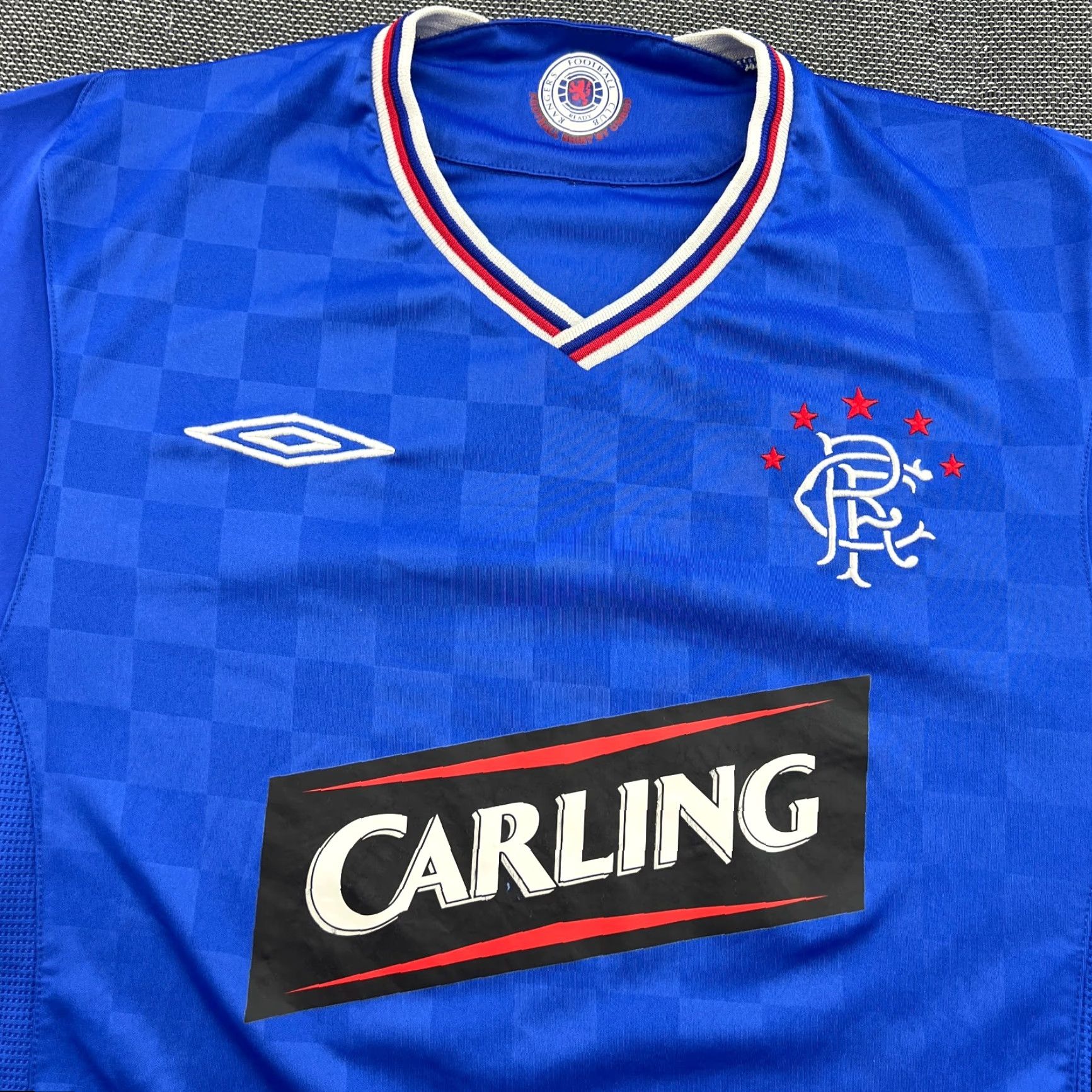 Umbro Umbro Glasgow Rangers 2009 2010 Home Football Jersey Mens M Blue shirt adult short sleeve moisture wicking quick dry jersey Size US M / EU 48-50 / 2 - 4 Thumbnail