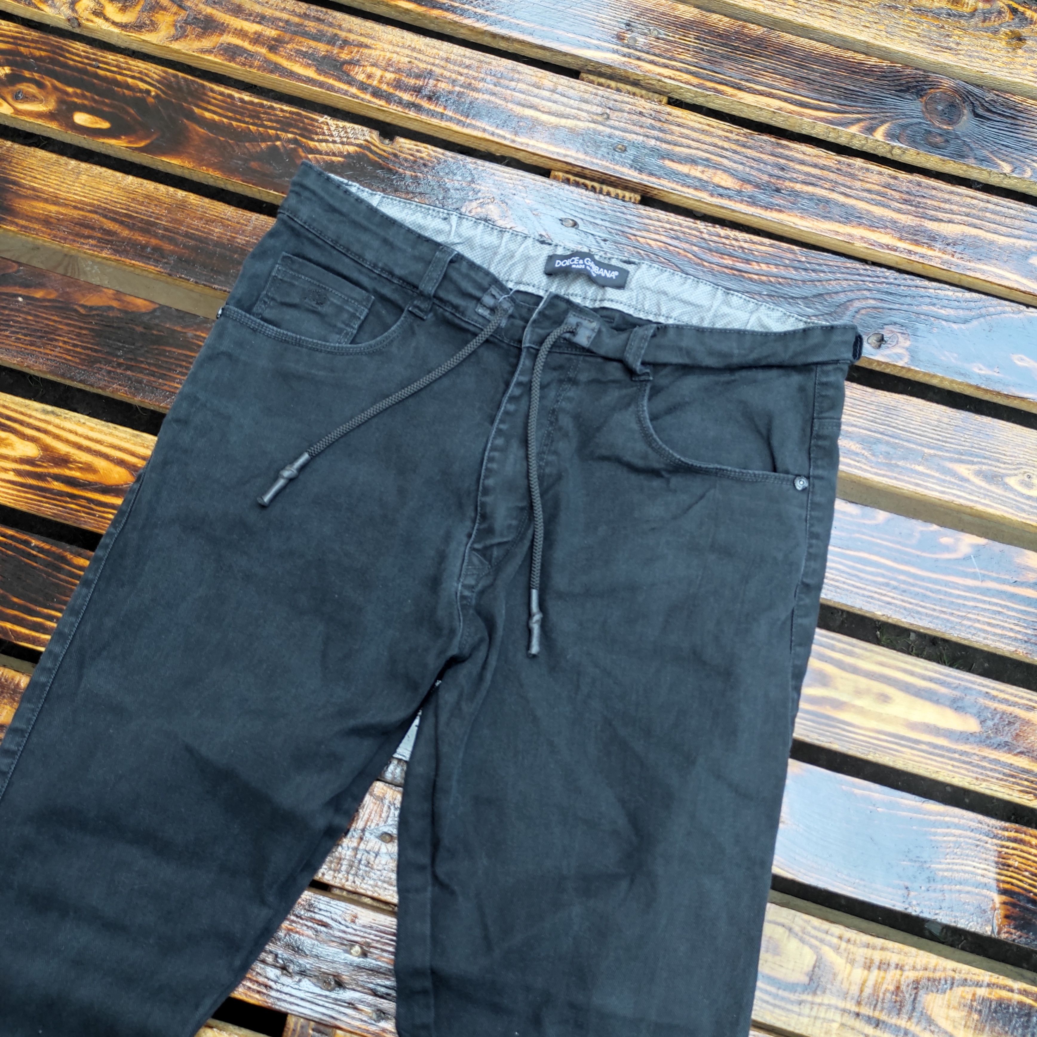 Dolce & Gabbana × Vintage Authentic DOLCE & GABBANA Men's Jogger Denim Pants W34 L26 Size US 34 / EU 50 - 3 Thumbnail