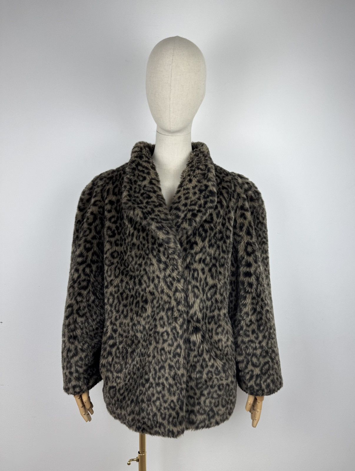 Japanese Brand × Vintage Vintage St Michael Faux Fur Leopard Coat size 14 EUR 42 Size L / US 10 / IT 46 - 1 Thumbnail