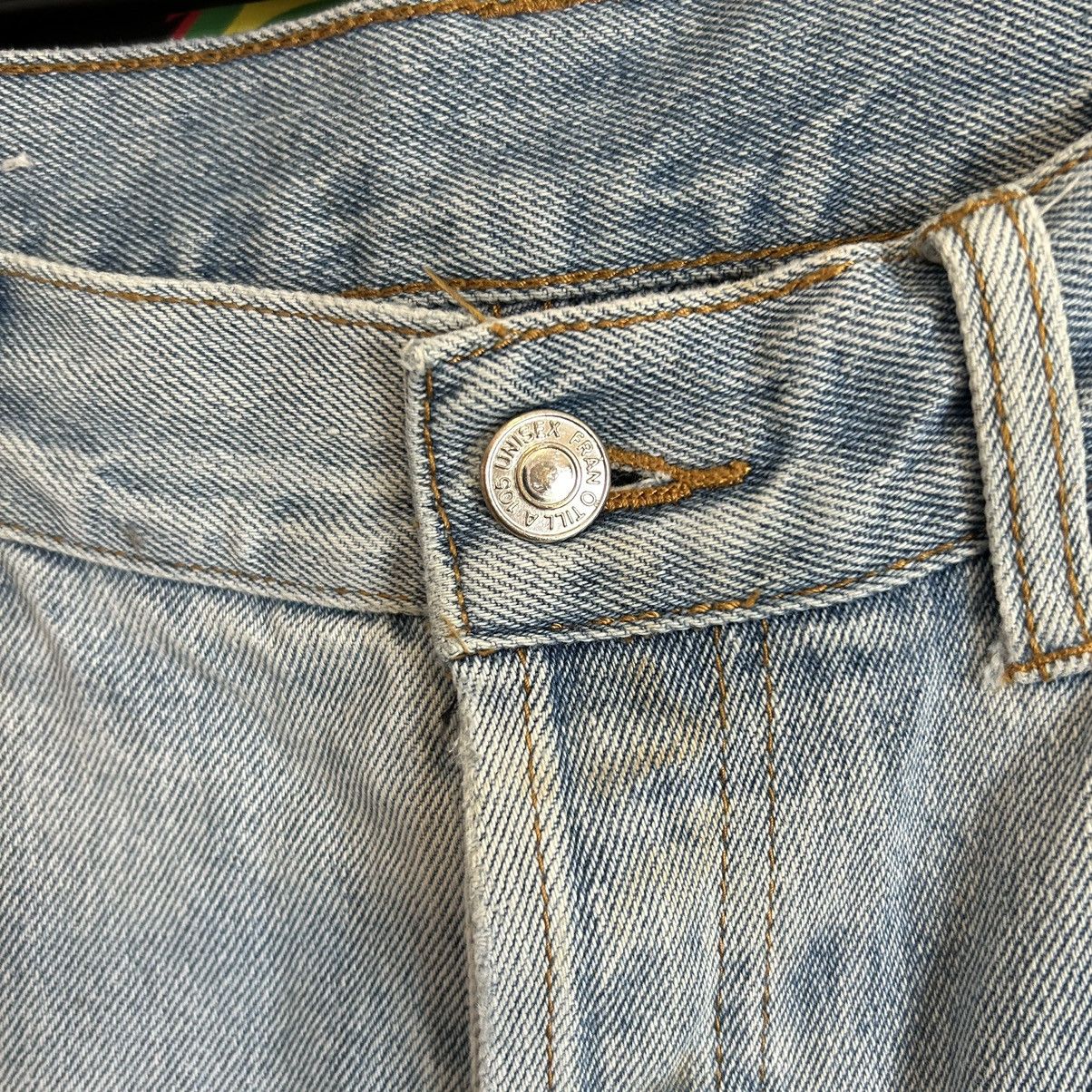 Vintage Vintage Örjan Andersson Blue Washed Distressed Denim Size US 35 - 6 Thumbnail