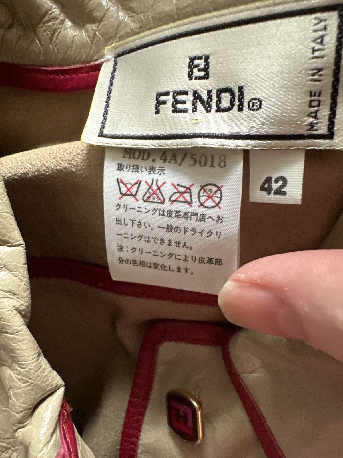 Fendi Archive Fendi Fall 2000 Leather Trench Coat Lagerfeld Size M / US 6-8 / IT 42-44 - 7 Thumbnail