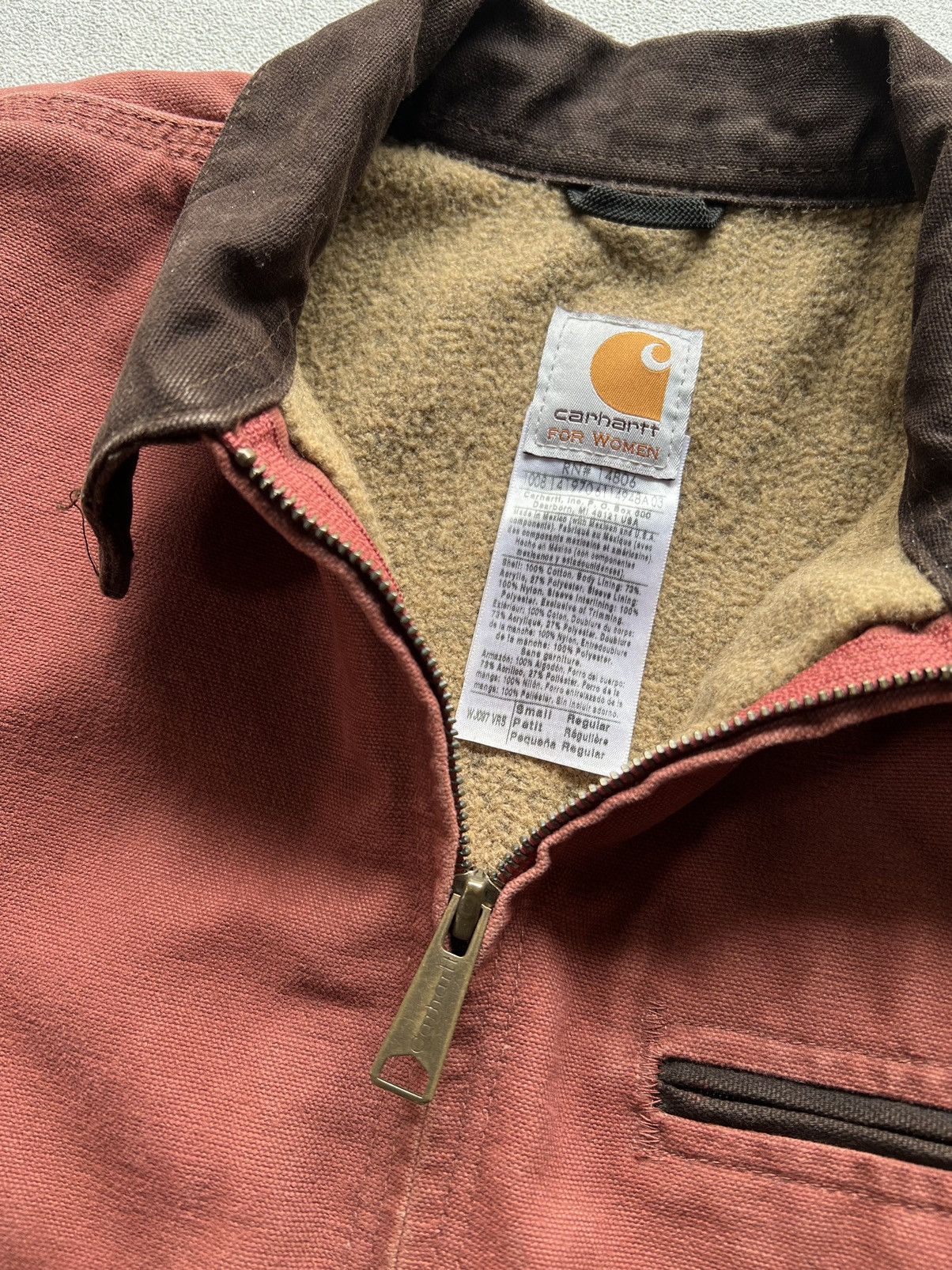 Carhartt × Carhartt Wip × Vintage Carhartt Detroit Jacket WJ097 VRS / Salmon 2008 Size S / US 4 / IT 40 - 5 Thumbnail