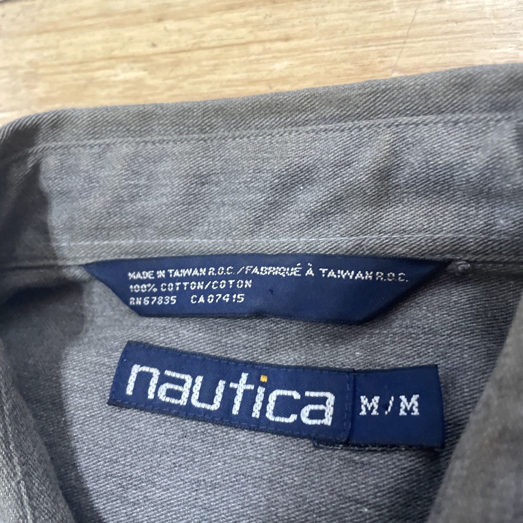 Nautica VINTAGE Nautica Shirt Men M 1/4 Zip Plaid Red Gray Grunge 90s Cotton Long Sleeve Warm Casual Workwear Size US M / EU 48-50 / 2 - 5 Thumbnail