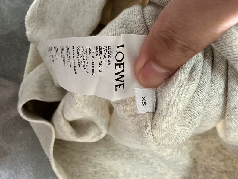 Loewe LOEWE Gray flipped hoodie Size XS / US 0-2 / IT 36-38 - 4 Thumbnail