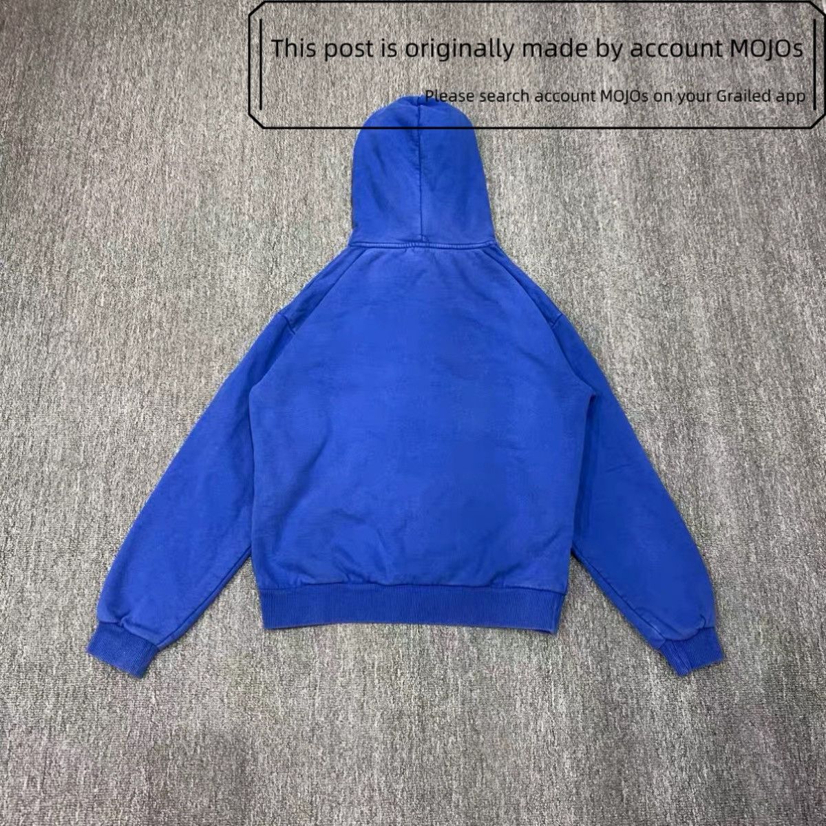 Celine Sz XS Celine Logo Hood Blue Hoodie mojos1431 Size US XS / EU 42 / 0 - 2 Thumbnail