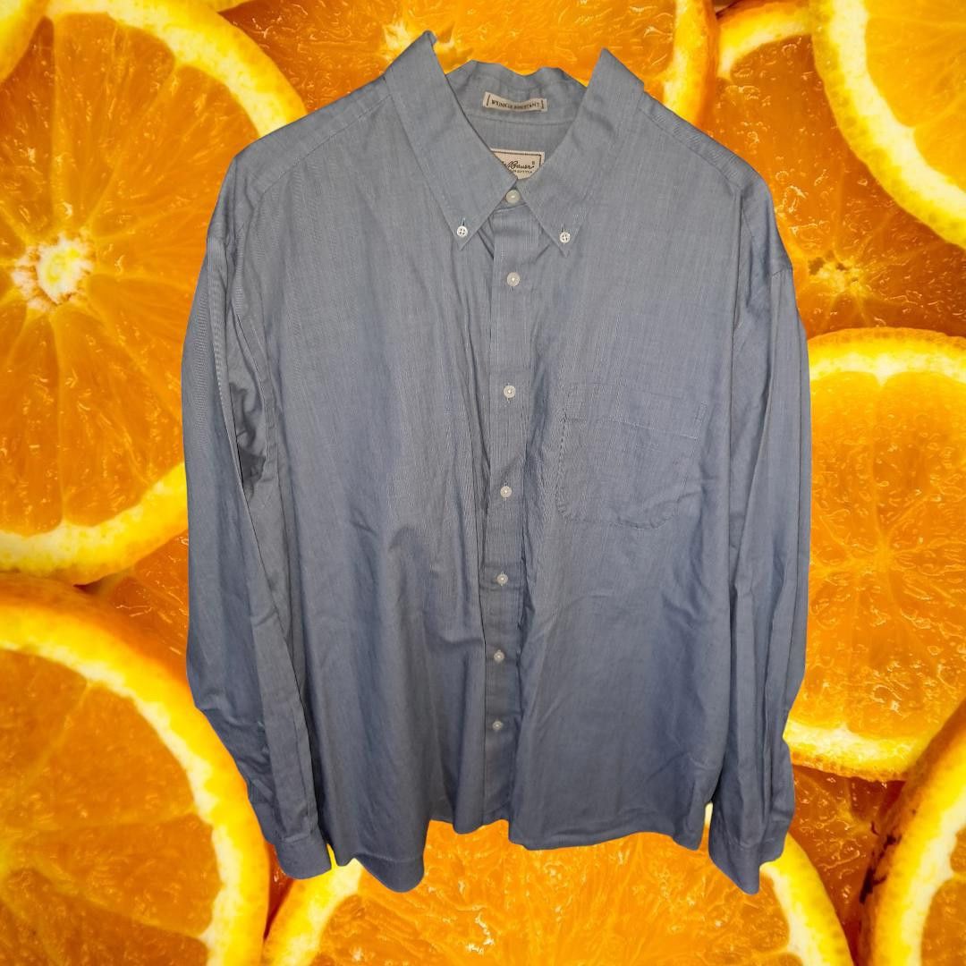 Eddie Bauer Eddie Bauer Gray Long Sleeve Button Up Wrinkle Resistant Siz Size US XL / EU 56 / 4 - 1 Thumbnail