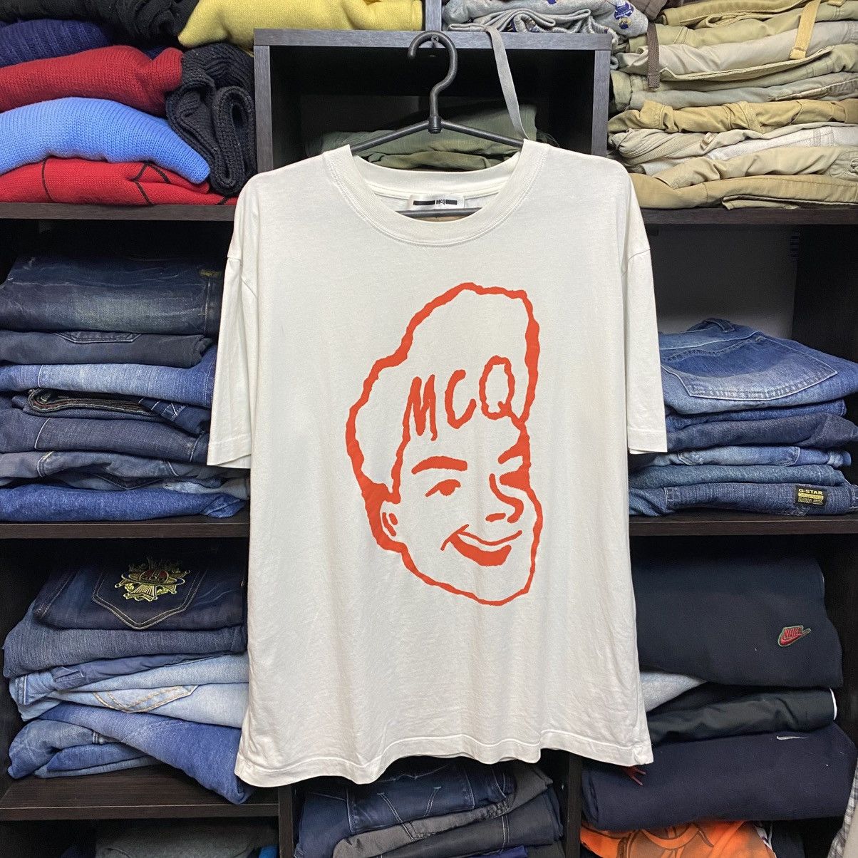 MCQ Luxury Mcq Alexander McQueen big logo designer tee size XL Size US XL / EU 56 / 4 - 1 Thumbnail