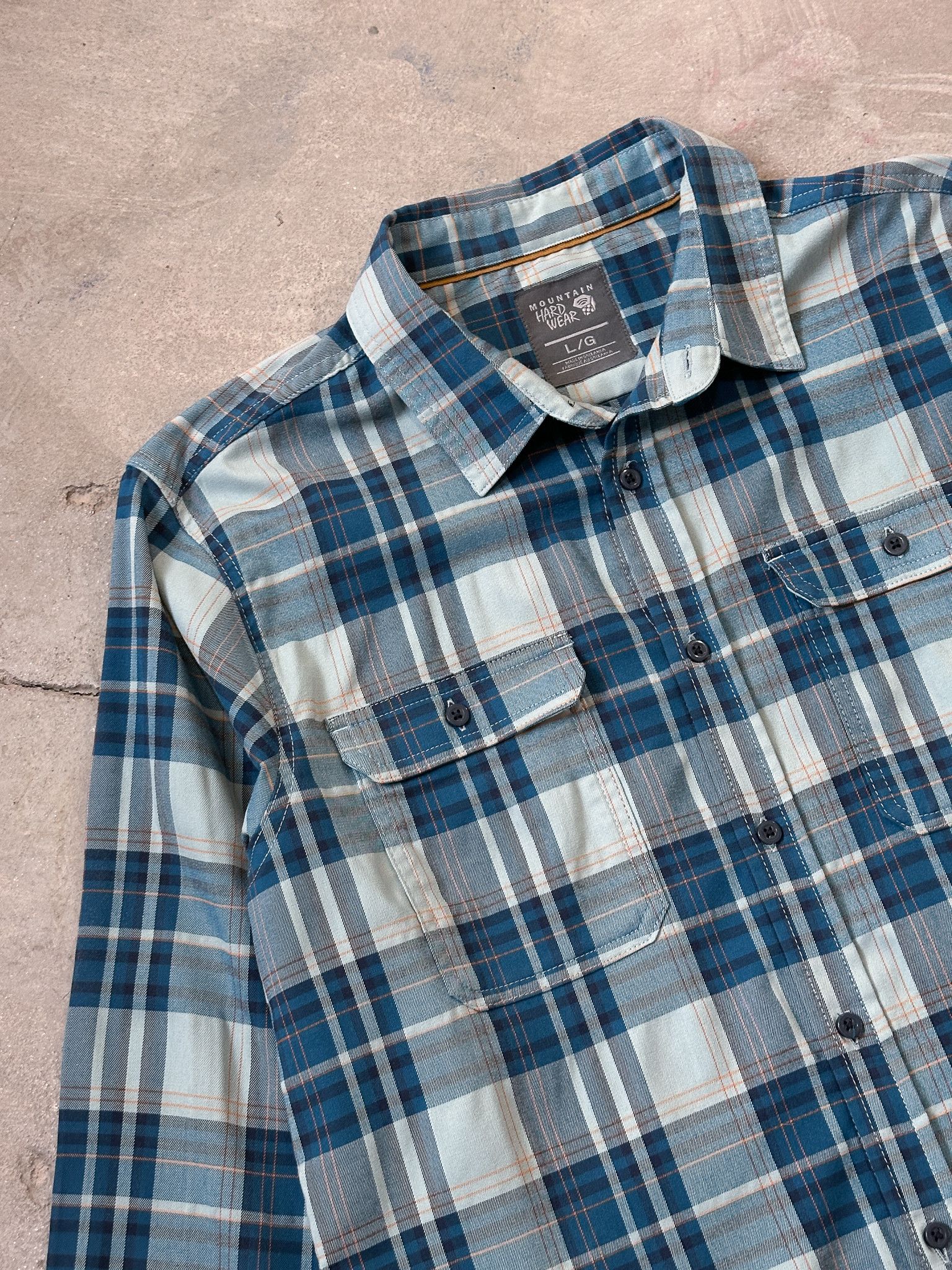 Mountain Hardwear Mountain Hardwear Blue Check Shirt Size US L / EU 52-54 / 3 - 3 Thumbnail
