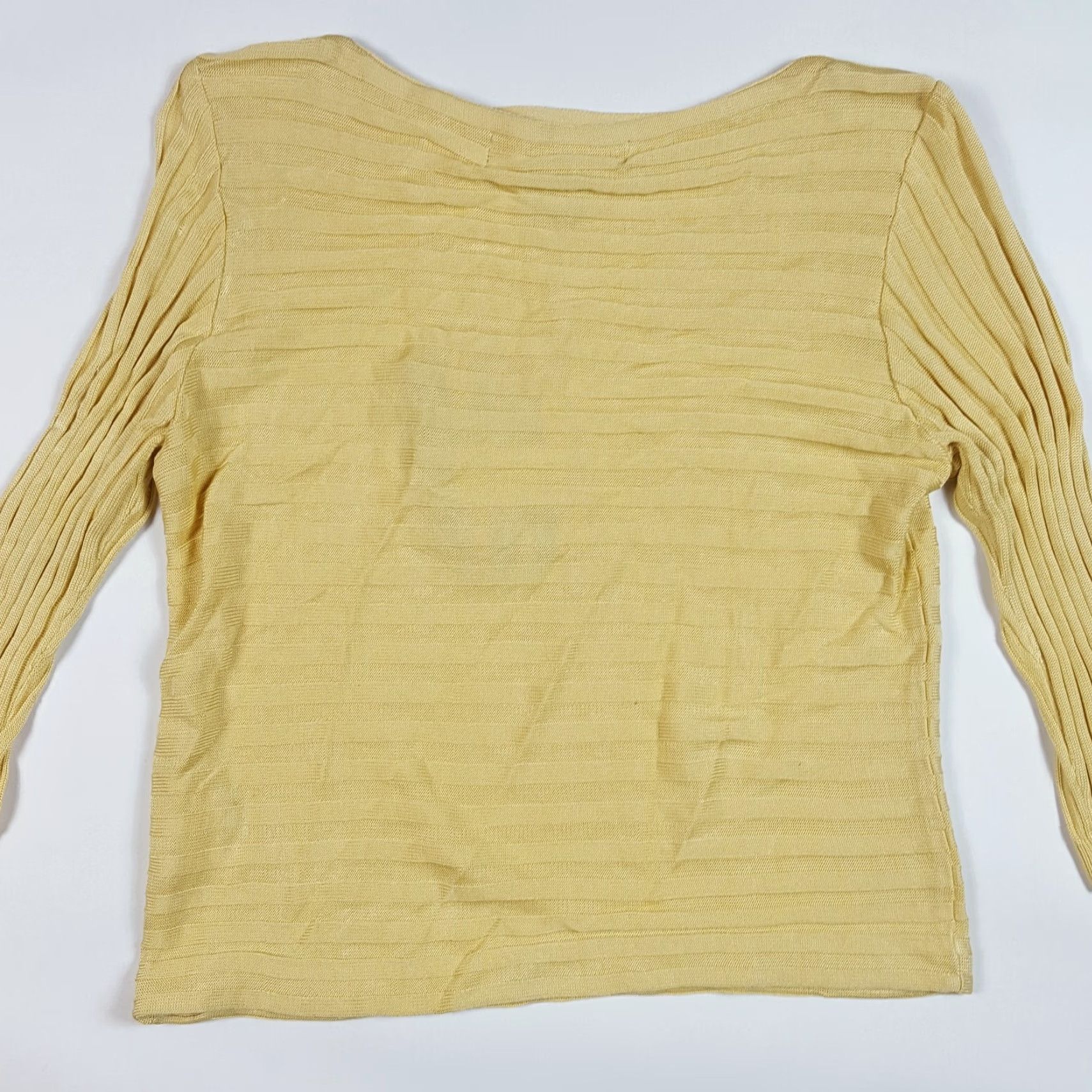 Vintage Jamie Sadock Silk Knit Golf Women’s Small Yellow Long Sleeve Blouse Shirt Top Vintage Size S / US 4 / IT 40 - 5 Thumbnail