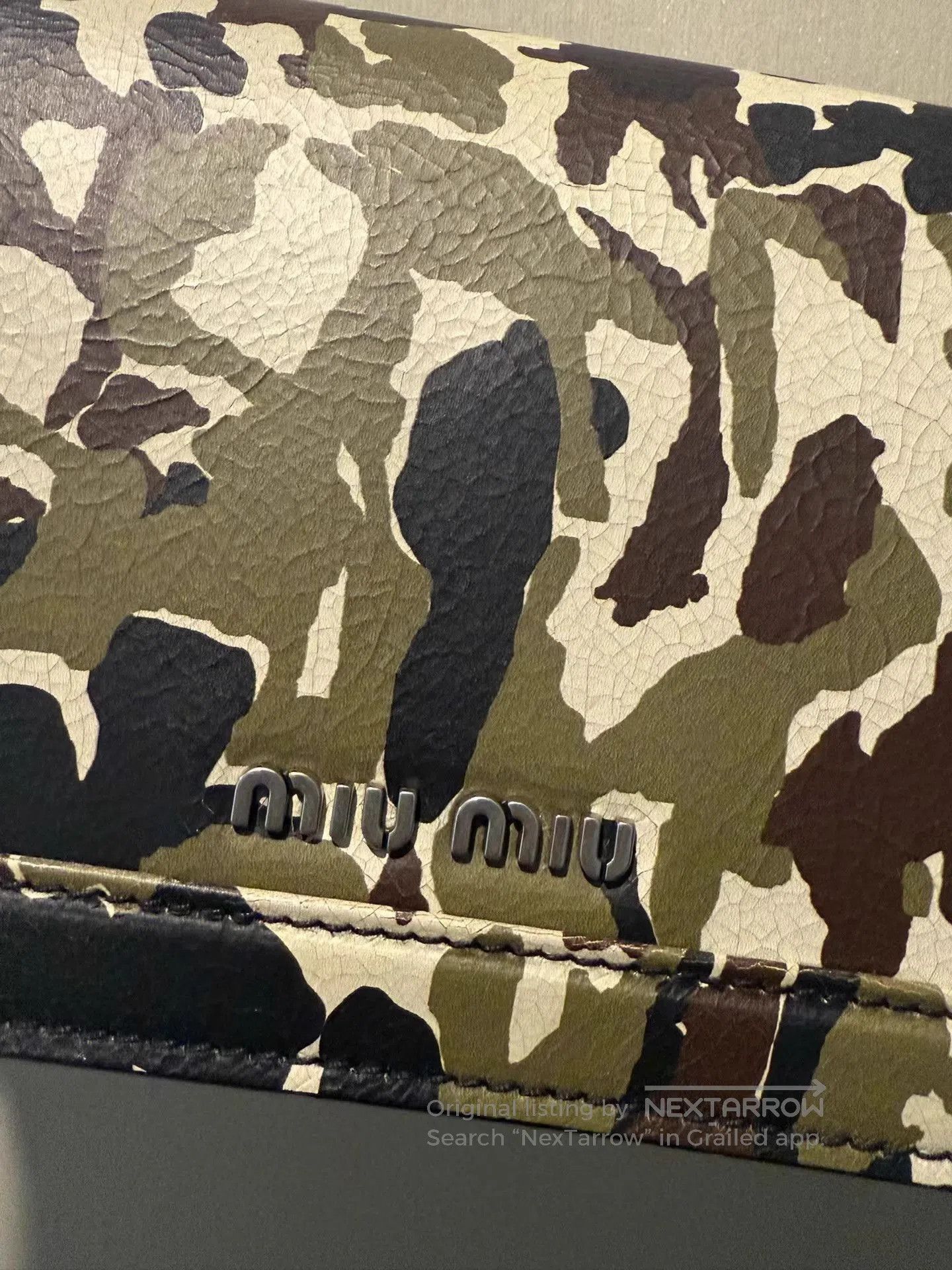 Miu Miu Multi Camouflage Chain Strap Crossbody Bag. Size ONE SIZE - 4 Thumbnail