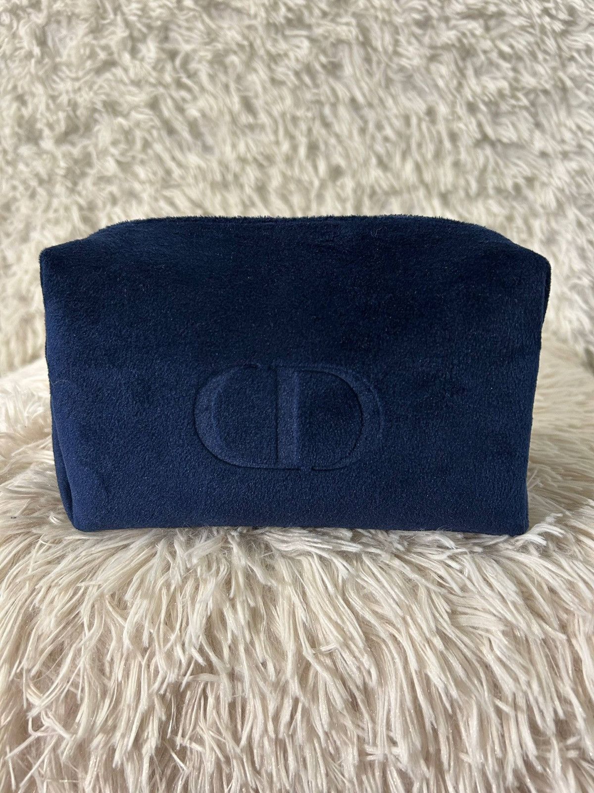 Dior CD Christian Dior Beauty Blue Makeup Cosmetics Bag / Pouch Size ONE SIZE - 1 Thumbnail
