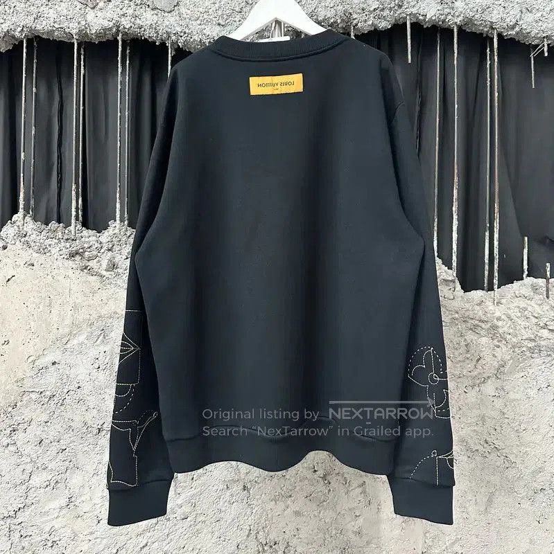Louis Vuitton Louis Vuitton Men's Black Long Sleeve Sweatshirt . Size US L / EU 52-54 / 3 - 2 Thumbnail
