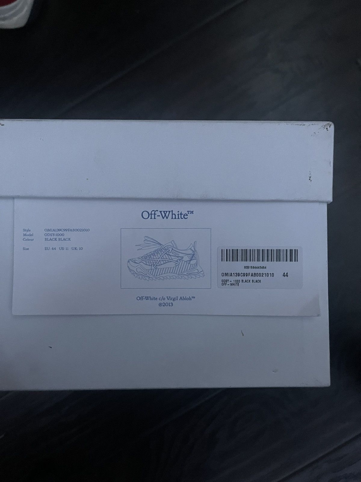 Off-White OFF WHITE Black Odsy-1000 Size US 11 / EU 44 - 8 Thumbnail