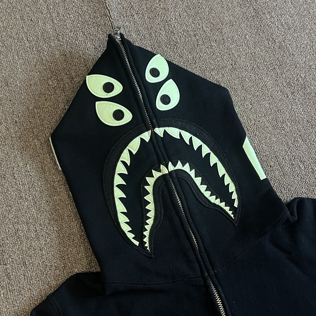 Bape Bape x Bounty Hunter Mad Shark Full Zip Hoodie Size US S / EU 44-46 / 1 - 4 Thumbnail
