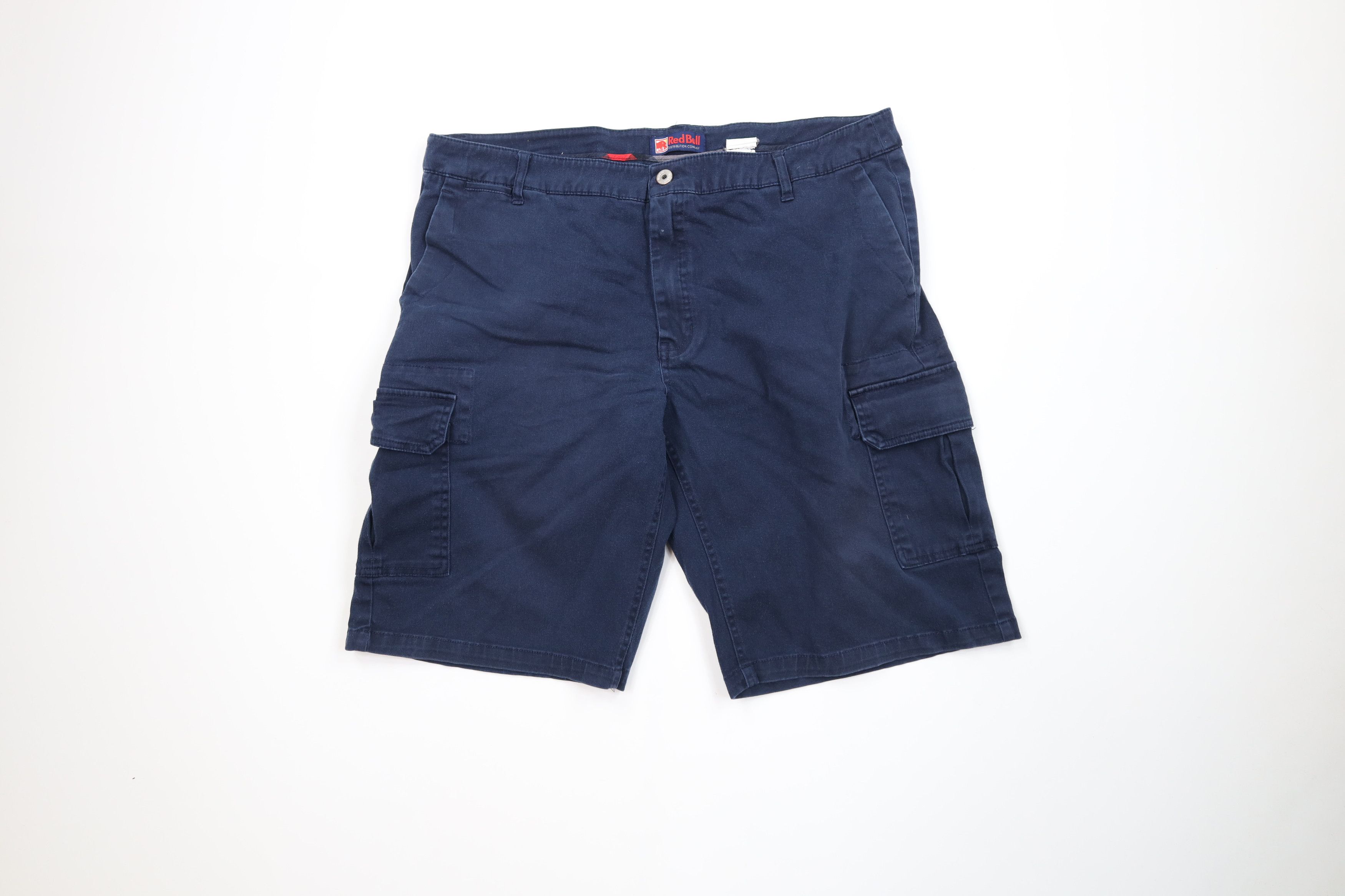 Vintage Vintage Red Bull Racing Spell Out Cargo Shorts Blue Cotton Size US 38 / EU 54 - 1 Thumbnail
