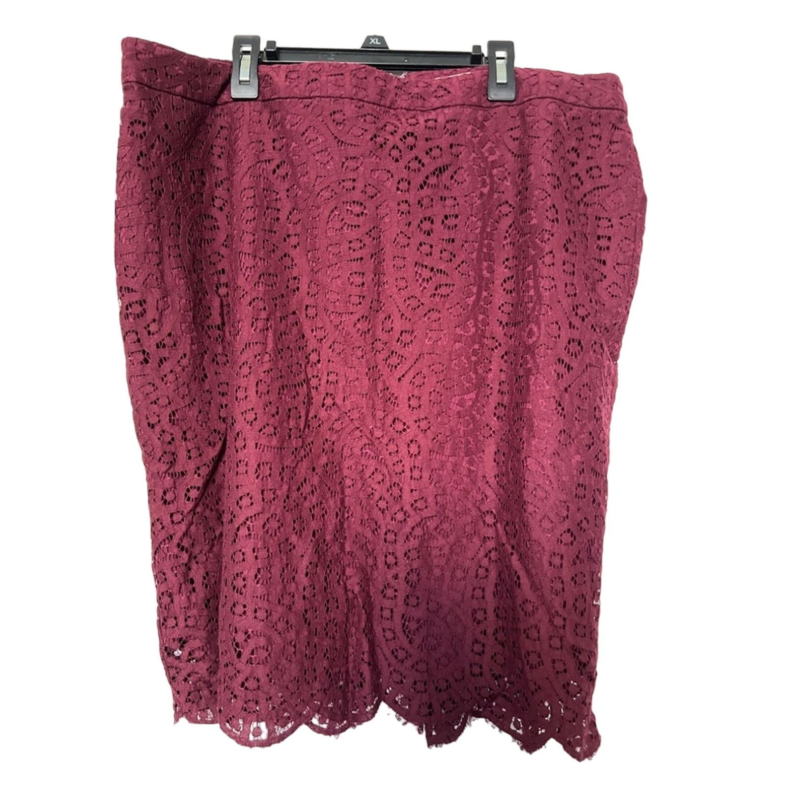 Loft Loft Lace Layered Knee Length Pencil Skirt Size 16 Size 38" / US 16 / IT 52 - 1 Thumbnail