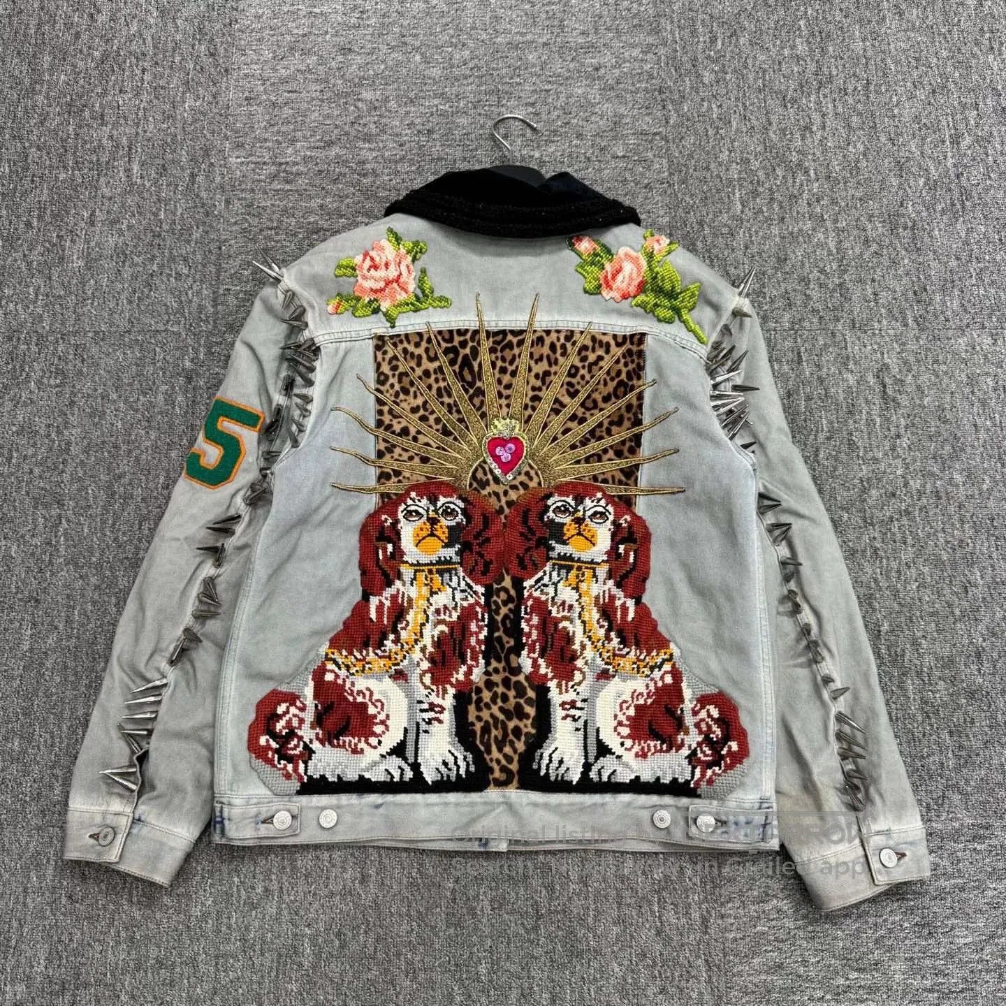 Gucci gucci embroidered floral pattern denim jacket. Size US M / EU 48-50 / 2 - 2 Thumbnail