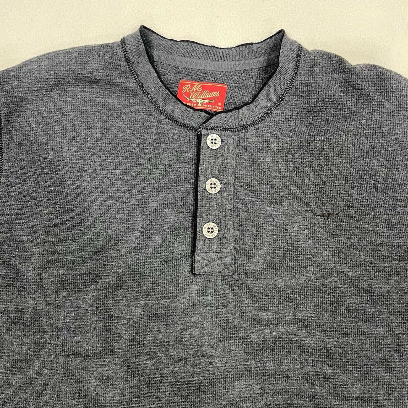 Vintage R.M. WILLIAMS Sweatshirt Mens XL Long Sleeve Gray Pullover Top Size XL Size US XL / EU 56 / 4 - 2 Thumbnail