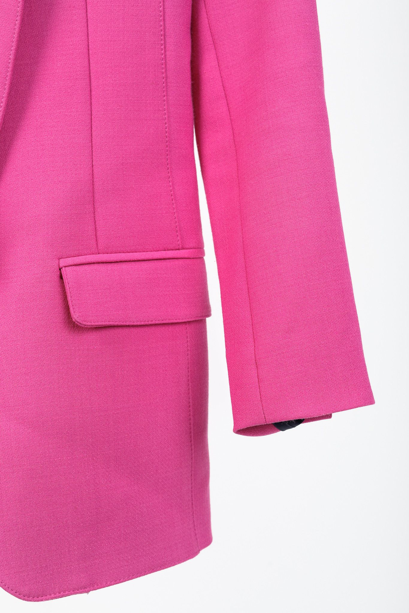 SMYTHE Smythe PS/20 "Violet" Wool-Blend Long Shawl Blazer Size S / US 4 / IT 40 - 6 Thumbnail