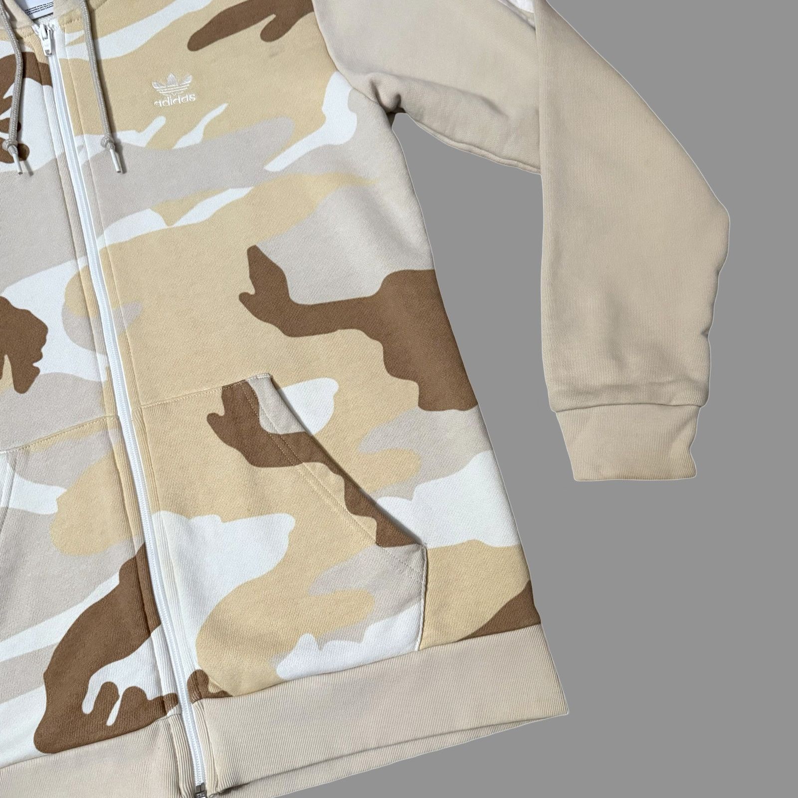 Adidas adidas Originals Camo Full-Zip Hooded Sweatshirt GUC Size M Size US M / EU 48-50 / 2 - 2 Thumbnail