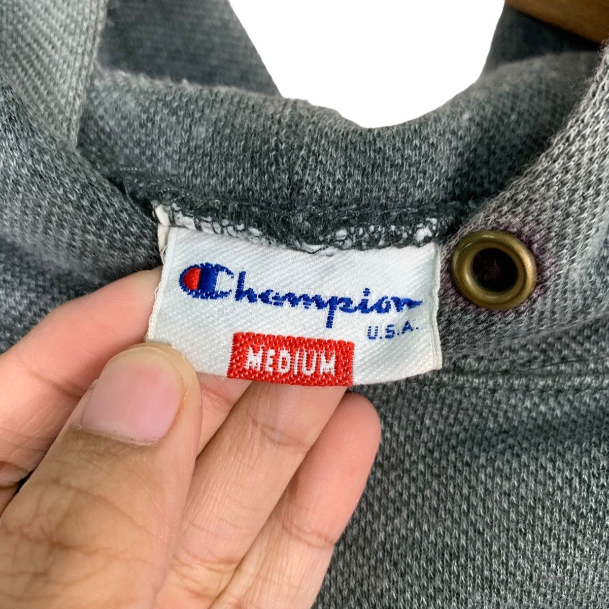 Champion CHAMPION Big Logo Pullover Sun Burn Faded Hoodies #0679-C31 Size US M / EU 48-50 / 2 - 10 Thumbnail