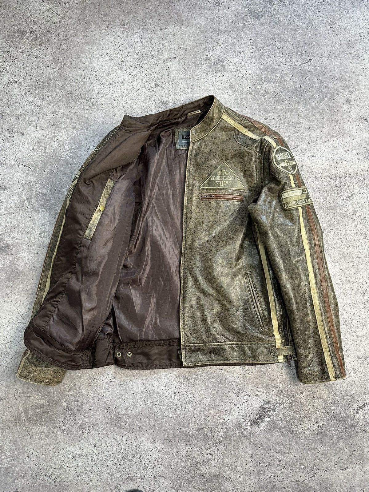 Vintage Vintage Y2K Leather Jacket Racing MOTO Archive Boxy Aviatrix Size US L / EU 52-54 / 3 - 12 Thumbnail