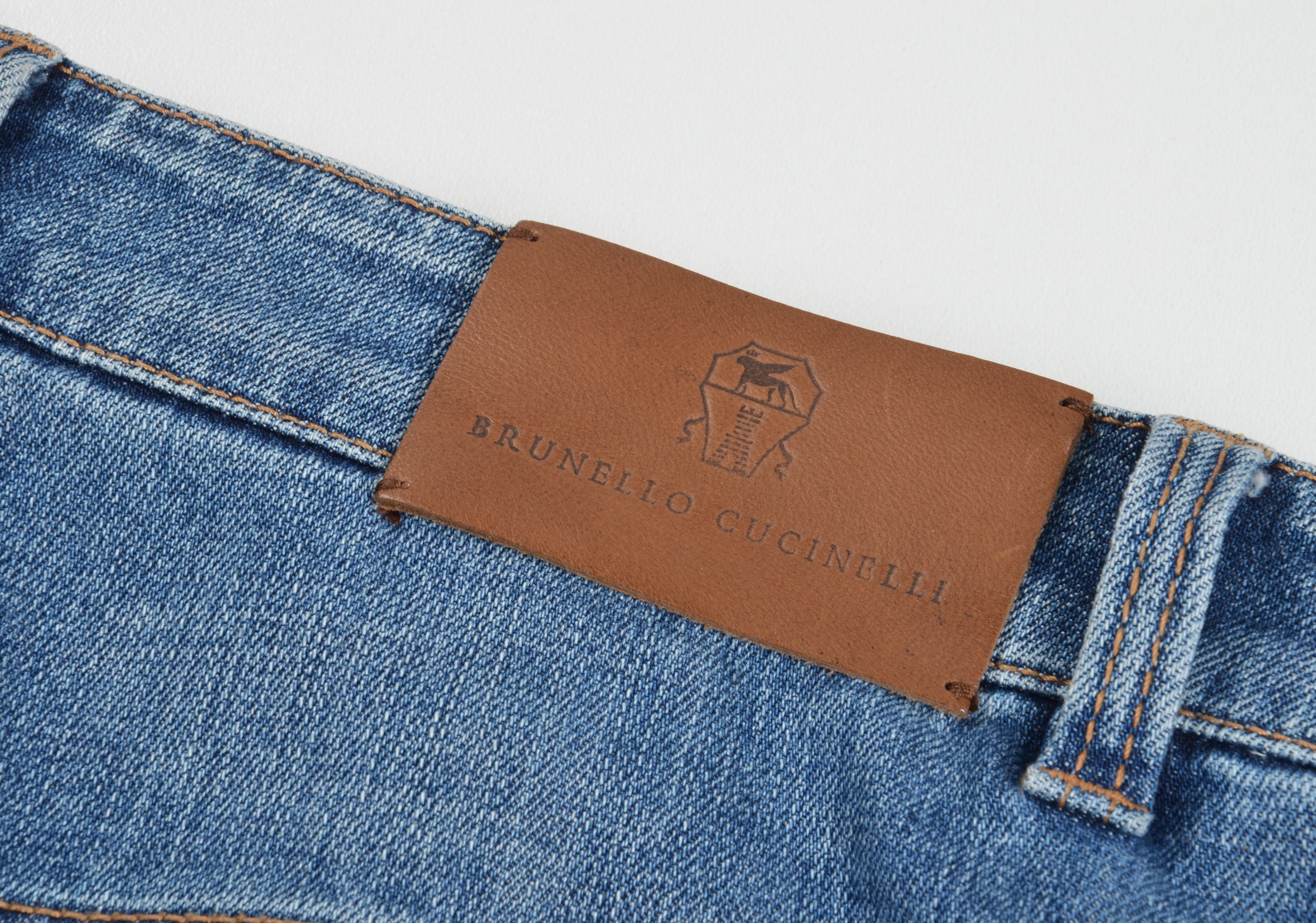 Brunello Cucinelli Brunello Cucinelli Blue The Boyish Tapered Hem Denim Jeans Size 30" / US 8 / IT 44 - 10 Thumbnail