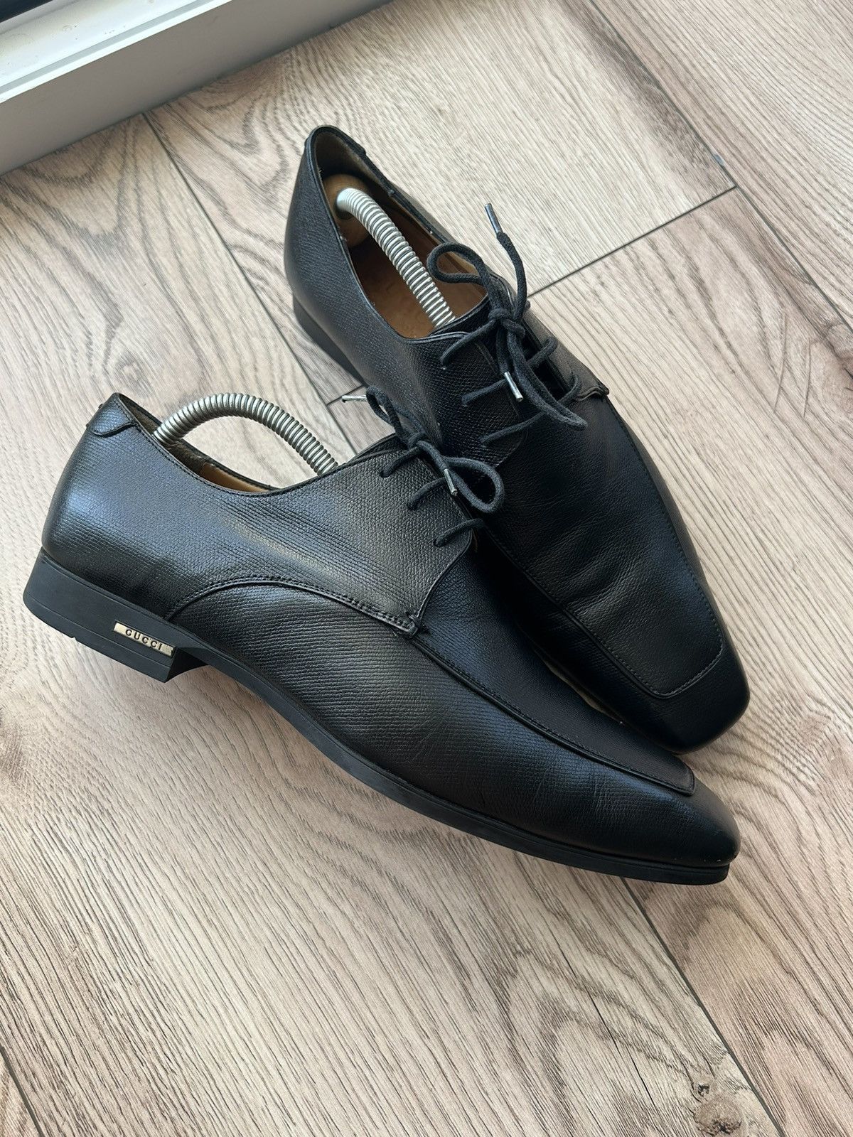 Gucci Gucci Formal Shoes Leather Brown 👞 Size US 7 / EU 40 - 1 Thumbnail