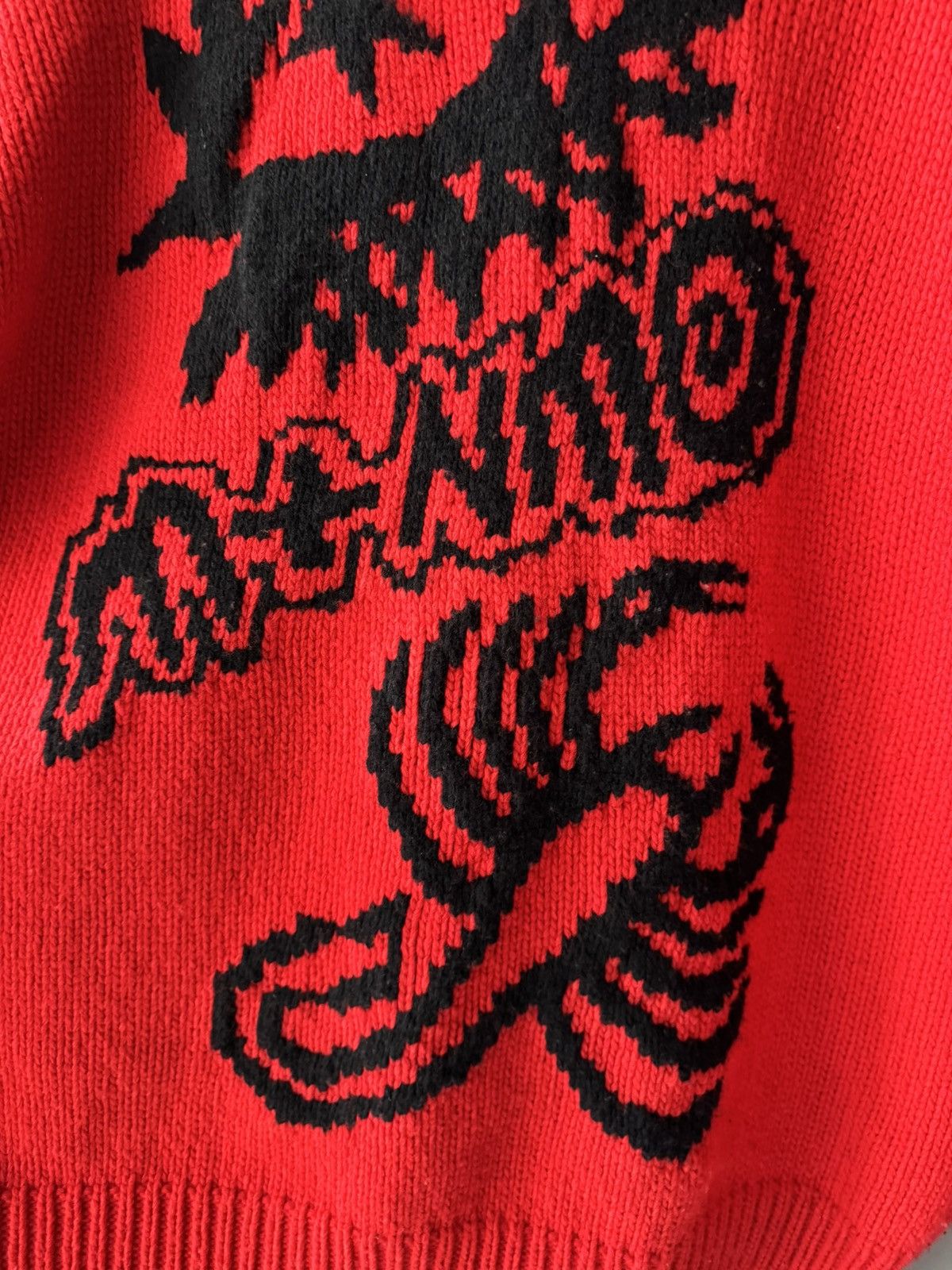 Stella McCartney 2017 Stella McCartney Red Scorpion Knit Sweater Size US M / EU 48-50 / 2 - 4 Thumbnail