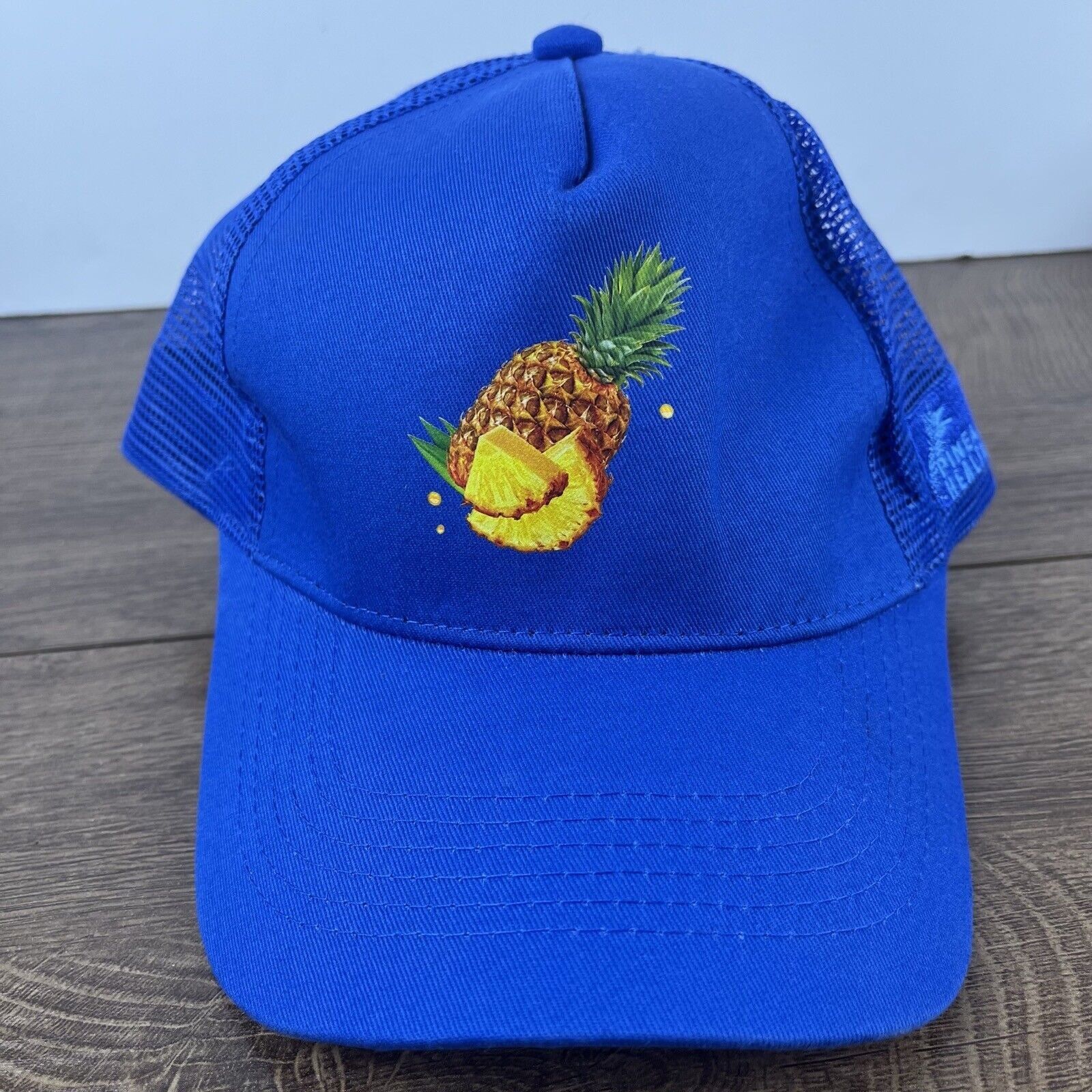 Other Pineapple Snapback Hat Blue Pineapple Adjustable Hat Adult F Size ONE SIZE - 2 Thumbnail