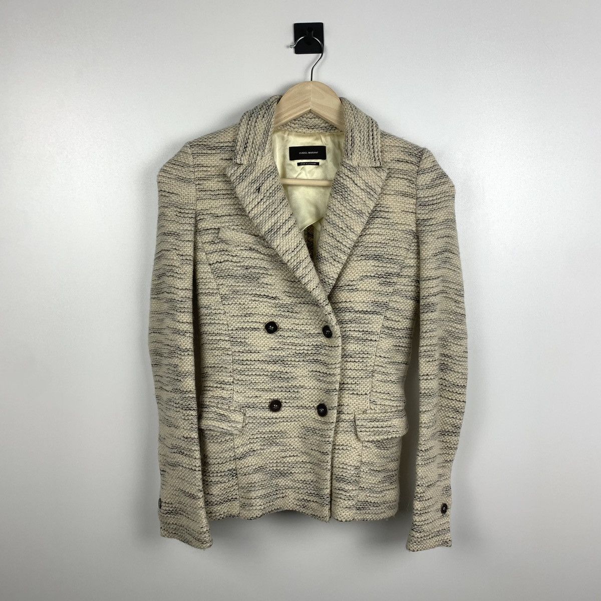Isabel Marant Isabel Marant Textured Knit Blazer Jacket Size 36 Cream Size XS / US 0-2 / IT 36-38 - 1 Thumbnail