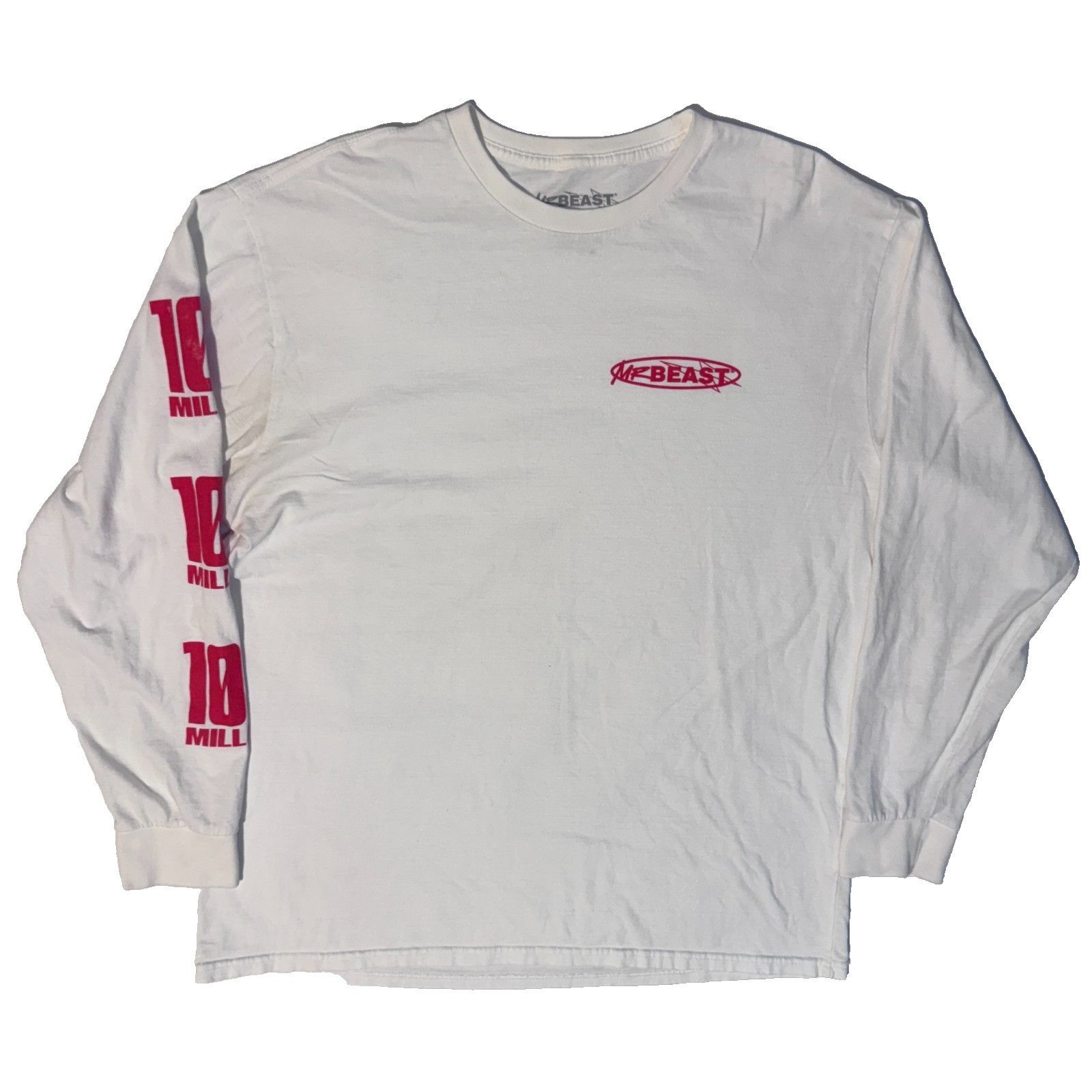 Other Mr. Beast Limited Edition 100 Million Subscriber Long Sleeve Size US XL / EU 56 / 4 - 1 Thumbnail