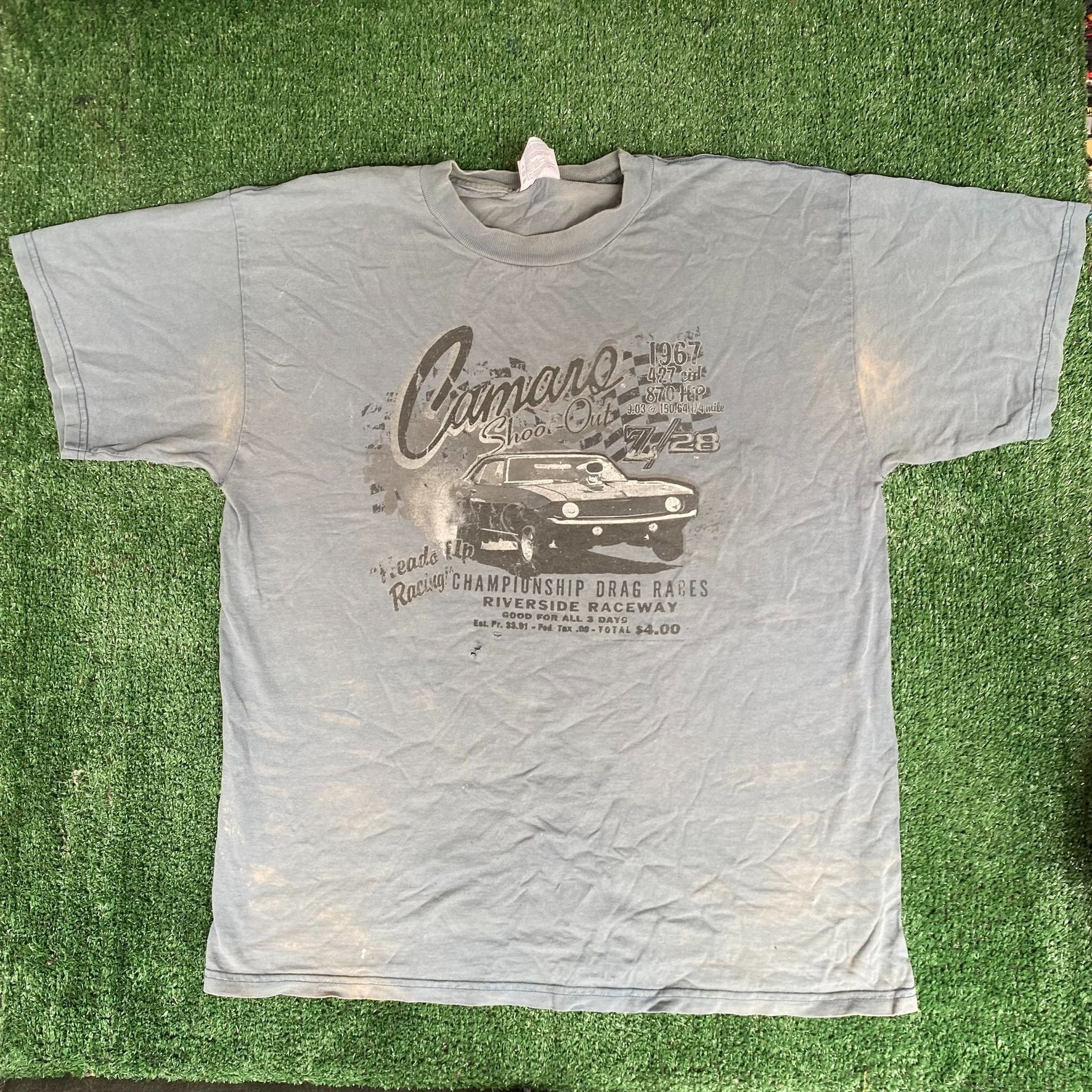 Chevrolet Vintage Y2K Chevy Camaro Shirt Grunge Retro Drag Racing Tee Size US L / EU 52-54 / 3 - 1 Thumbnail