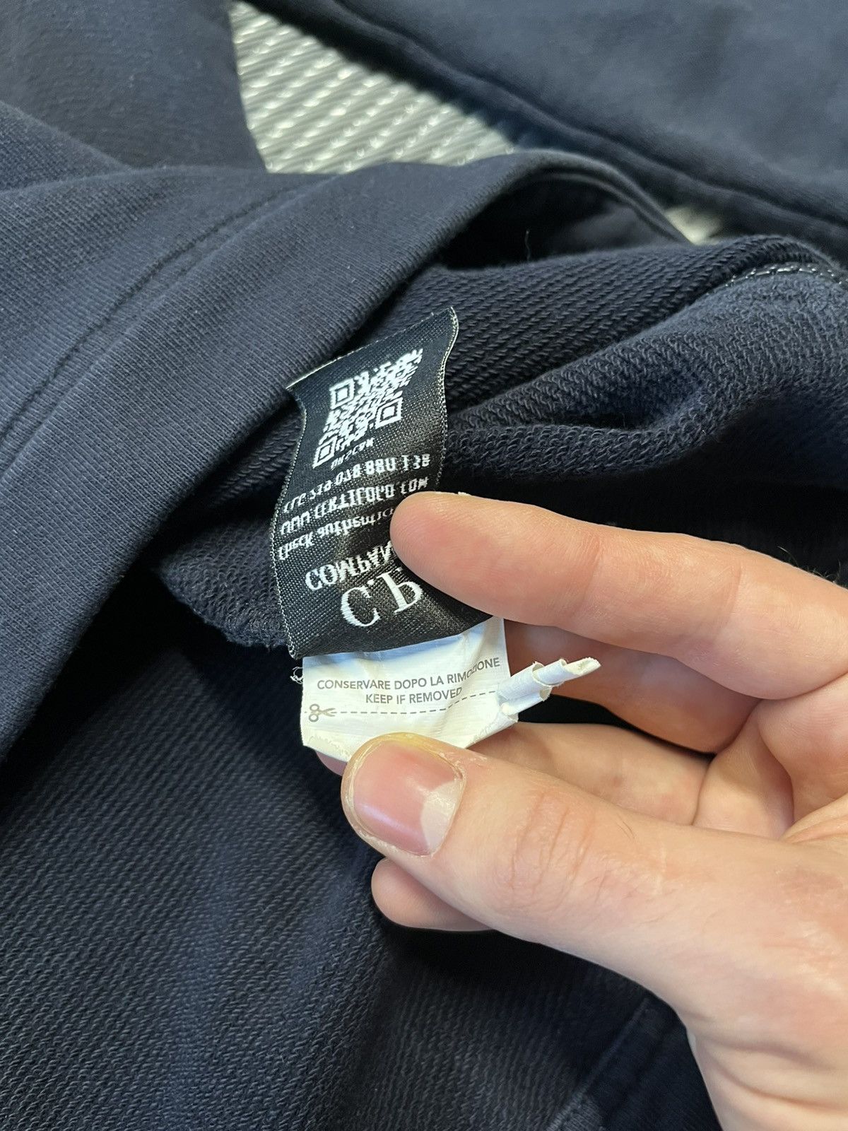C.P. Company × Massimo Osti C.P. Company Front-zip Sweatshirt Dark Blue Size XL Size US L / EU 52-54 / 3 - 9 Thumbnail