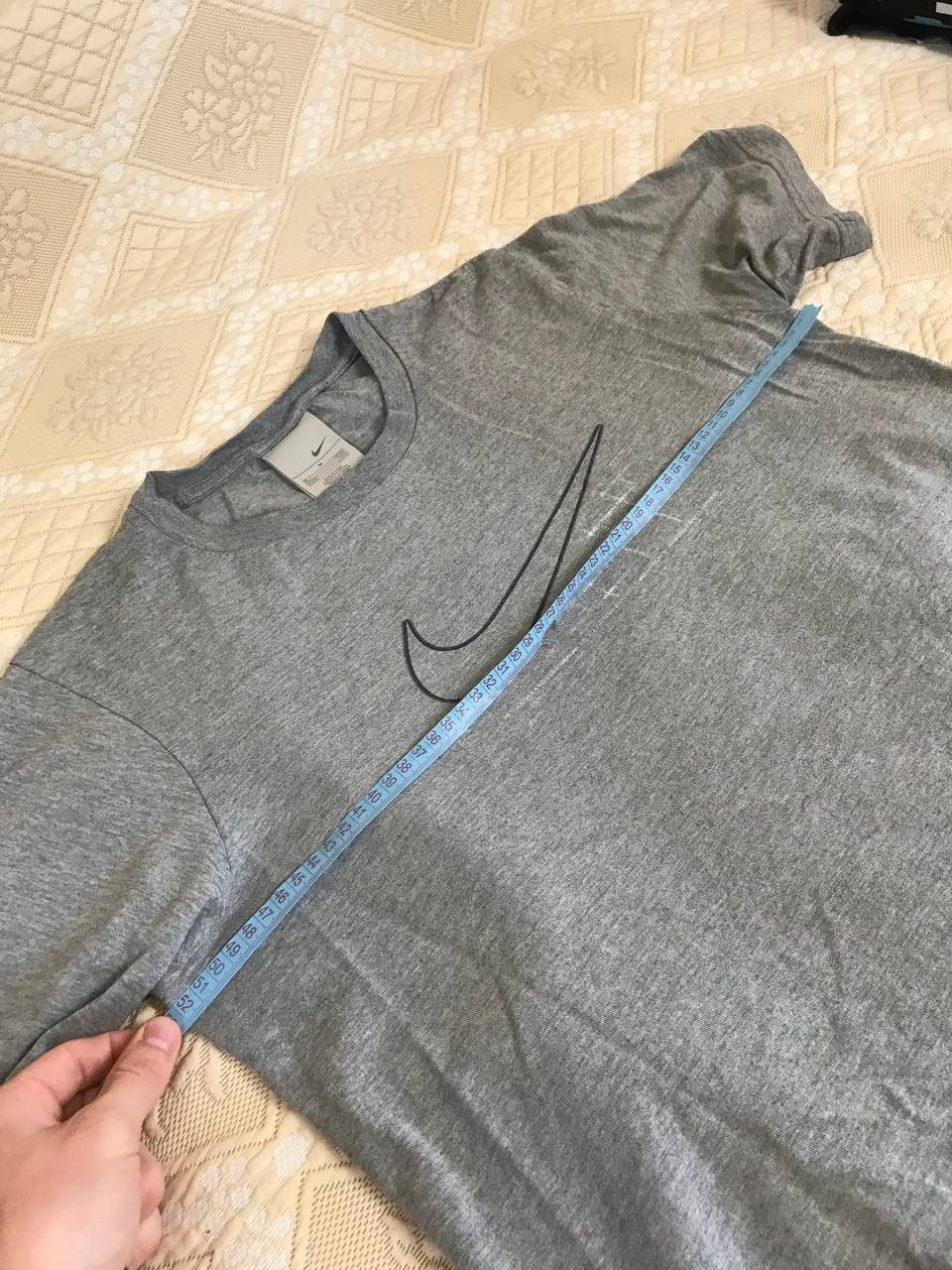 Vintage 🔥 90s Nike Vintage Big Logo Swoosh Y2K Hype T Shirt Drill Size US M / EU 48-50 / 2 - 8 Thumbnail