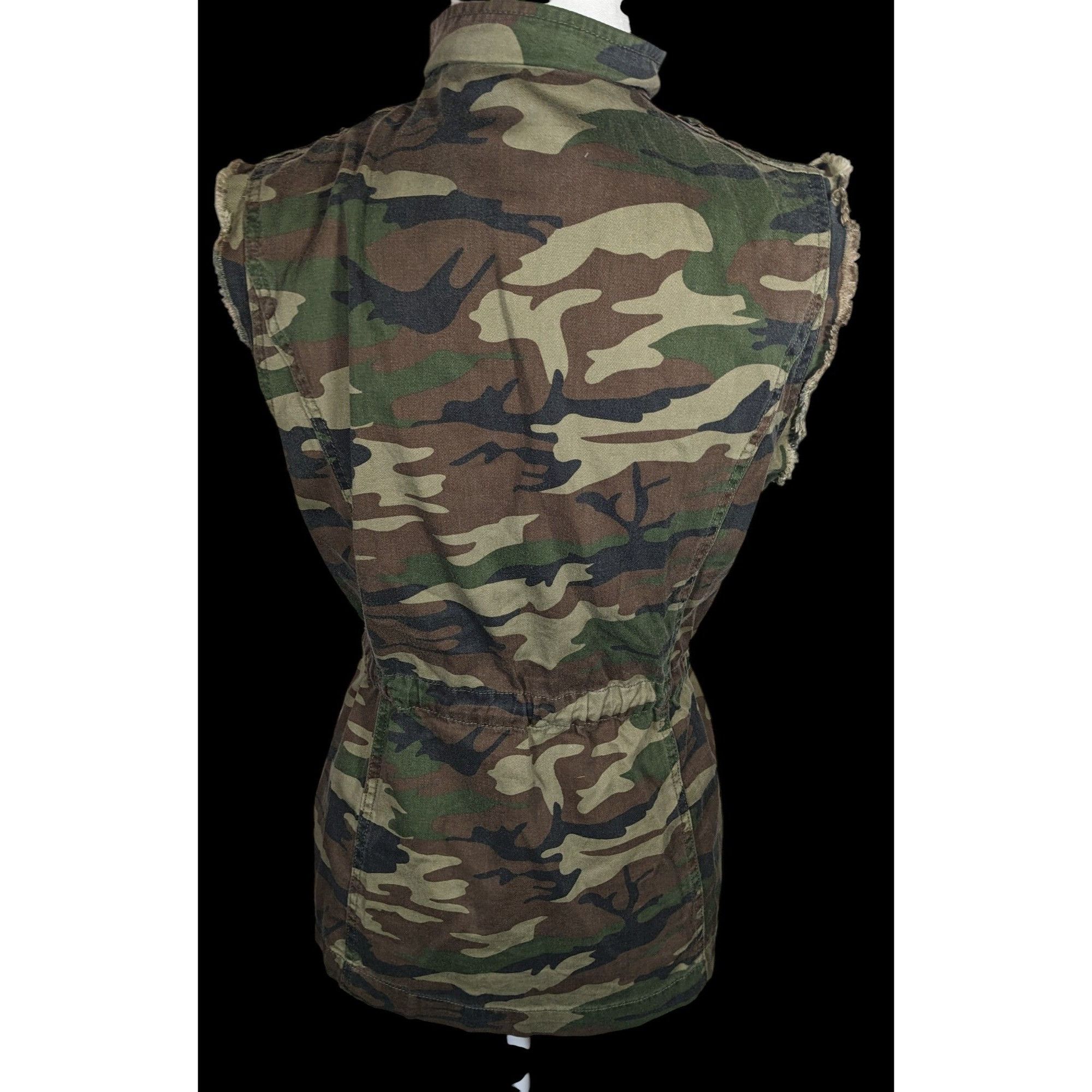 Anthropologie Anthropologie White Crow Camo Studded Utility Vest With Draw Size S / US 4 / IT 40 - 3 Thumbnail