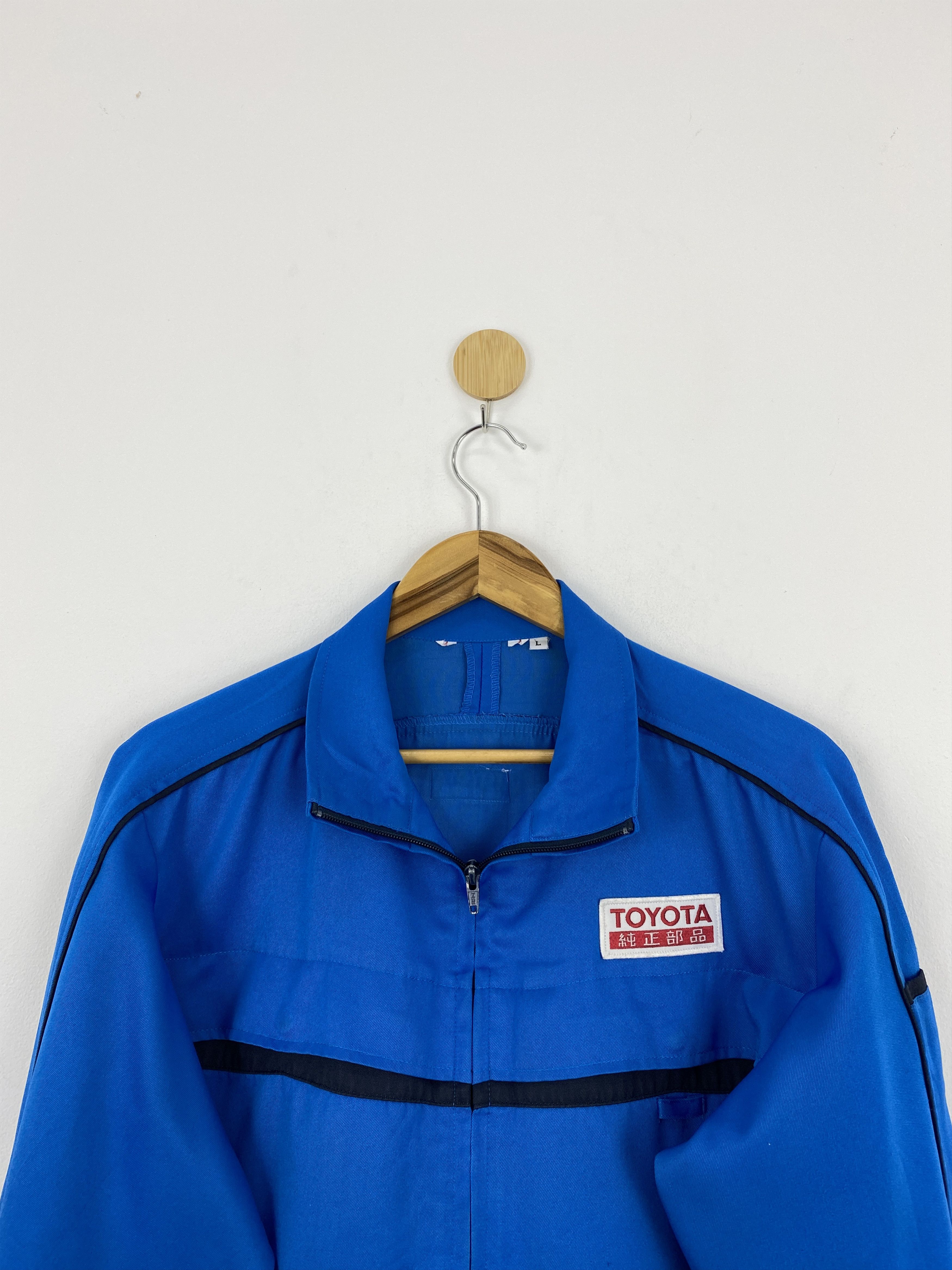 Japanese Brand Vintage Japanese Worker Toyota Racing Denim Jacket J1801 Size US L / EU 52-54 / 3 - 2 Thumbnail