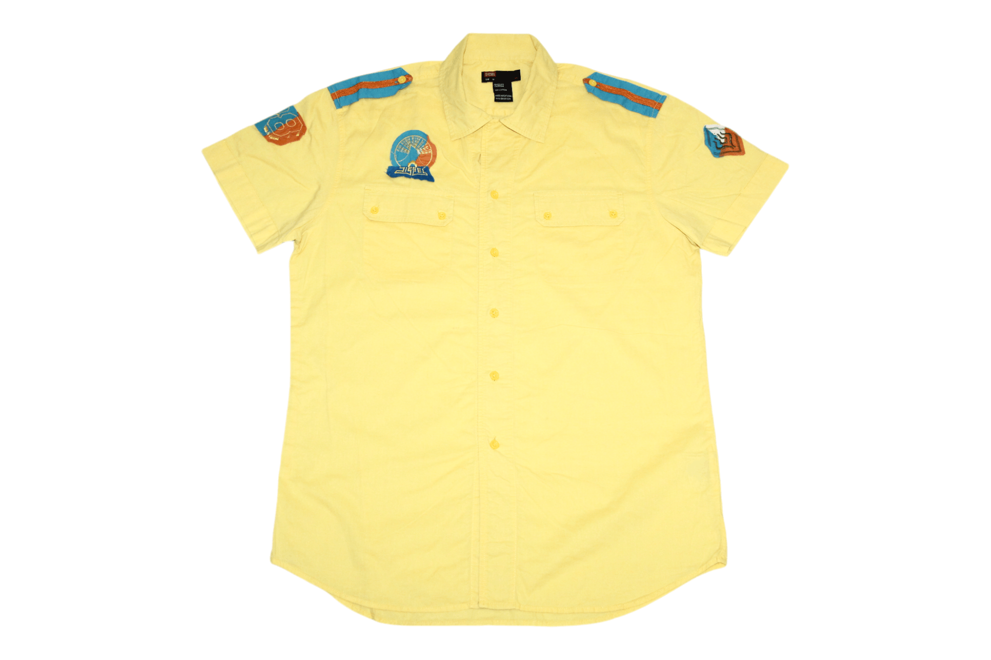 Diesel VTG Diesel Military Style Patched short sleeve shirt Size US M / EU 48-50 / 2 - 1 Thumbnail