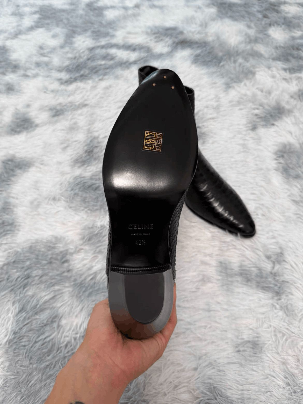 Celine Sz 42.5 Celine Jacno Snake Skin Boots Size US 9.5 / EU 42-43 - 4 Thumbnail