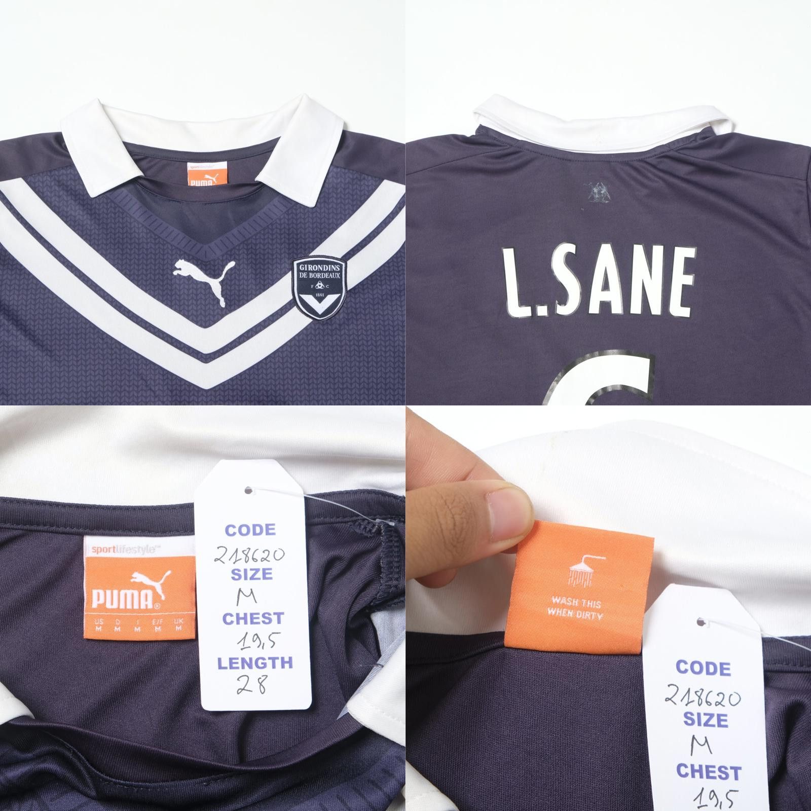Puma 2012/13 Bordeaux Home Shirt Puma Sane (M) Size US M / EU 48-50 / 2 - 5 Thumbnail