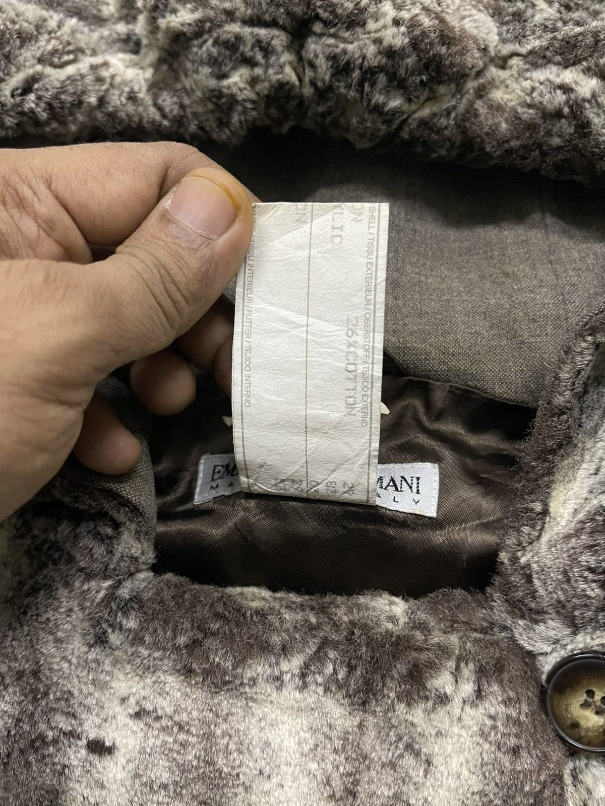 Emporio Armani 1990s EMPORIO ARMANI FURRY HOODED UNISEX JACKET RARE Size M / US 6-8 / IT 42-44 - 13 Thumbnail