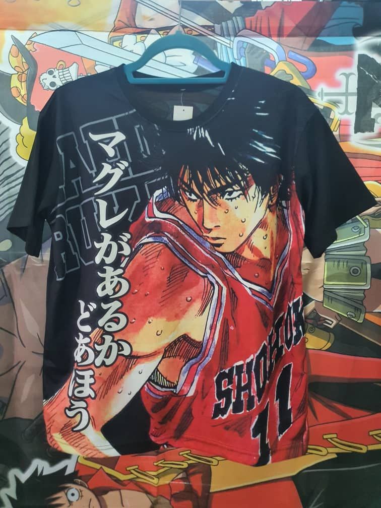 Anime Rare Rukawa Kaede x Slamdunk anime shirt Size US L / EU 52-54 / 3 - 2 Thumbnail