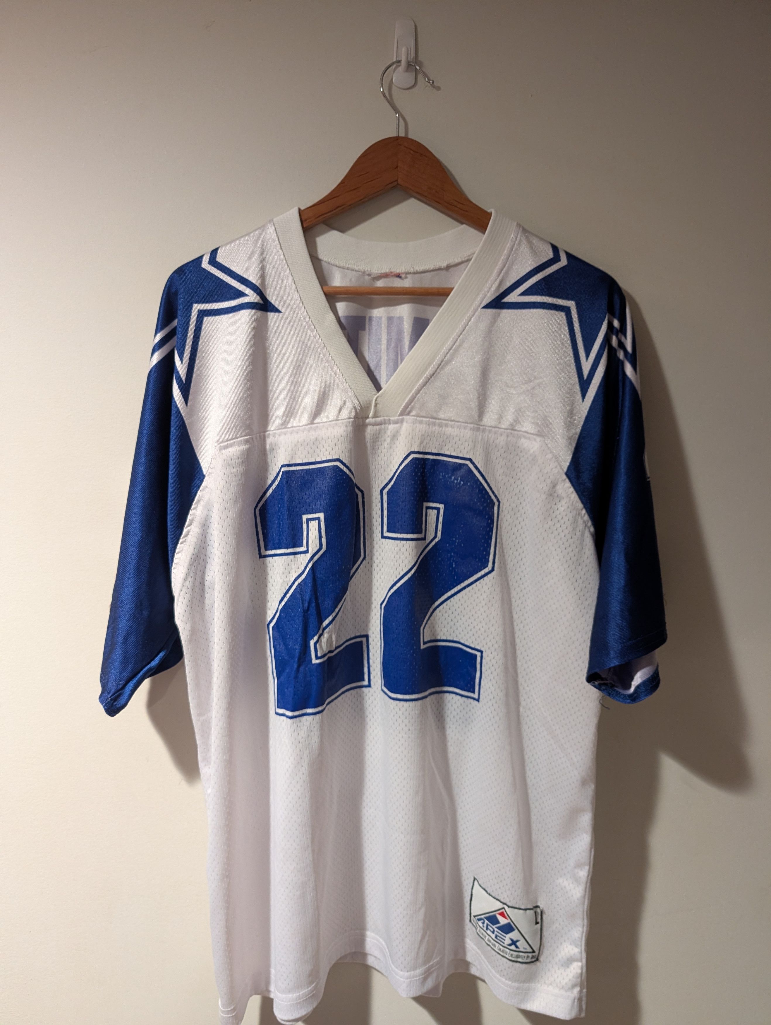 NFL VTG 90s Dallas Cowboys Emmitt Smith Apex NFL Football Jersey Size US L / EU 52-54 / 3 - 4 Thumbnail