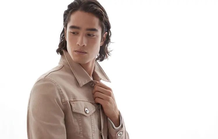 Brunello Cucinelli o1w1db10725 Denim Jacket in Medium Brown Size US XL / EU 56 / 4 - 5 Thumbnail