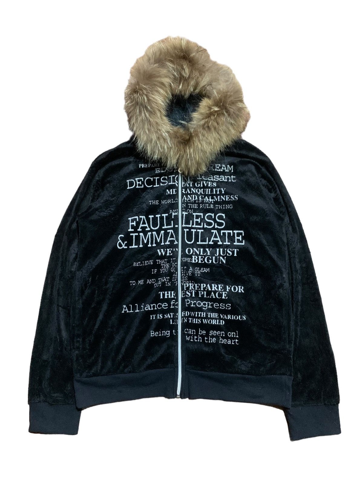 Tornado Mart Vkei- Spinash poem velvet fur hoodie ifsixwasnine style Size US M / EU 48-50 / 2 - 1 Thumbnail