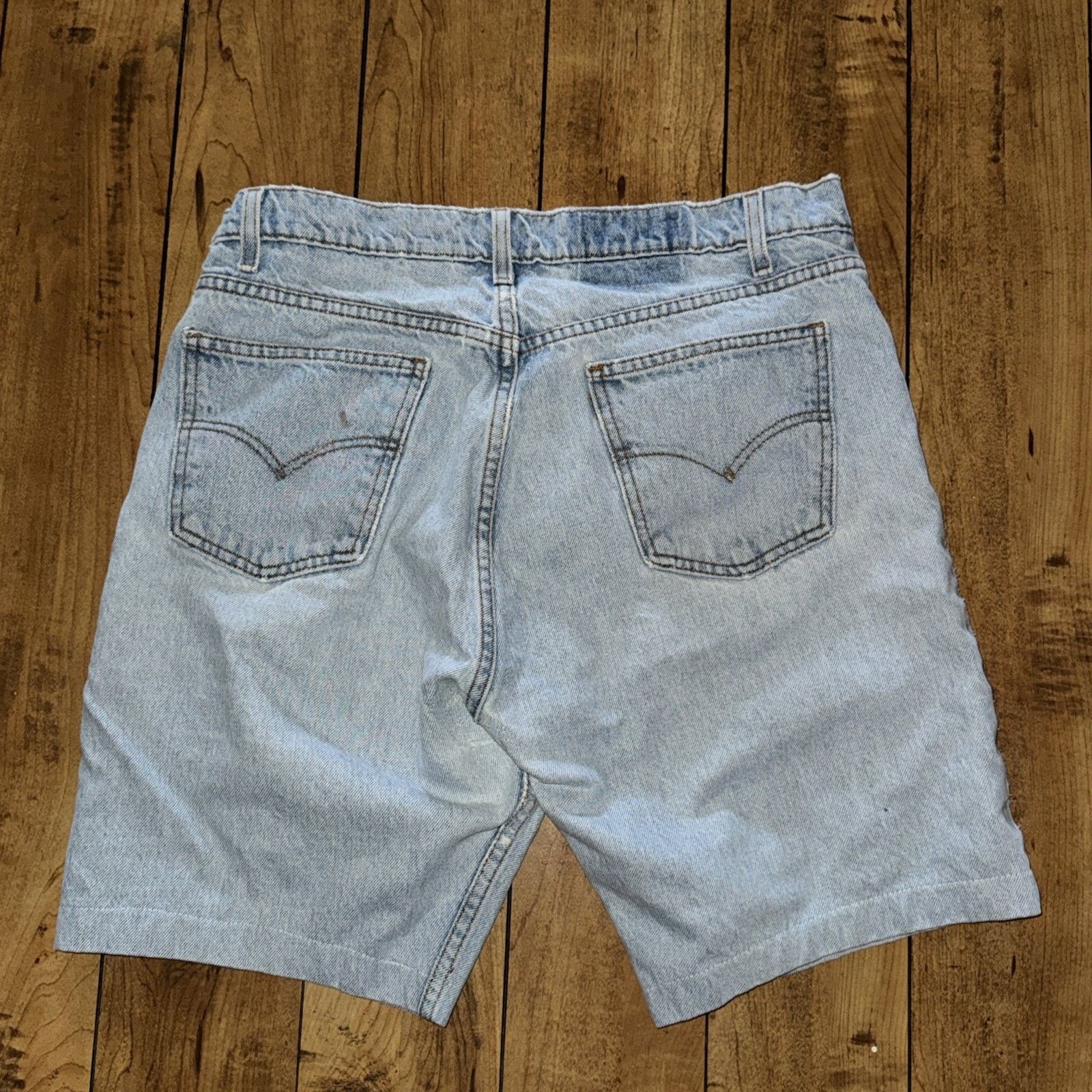 Levi's × Vintage Vintage Levi’s 505 Denim Shorts 34x10 Jorts Y2K Streetwear Size US 34 / EU 50 - 7 Thumbnail