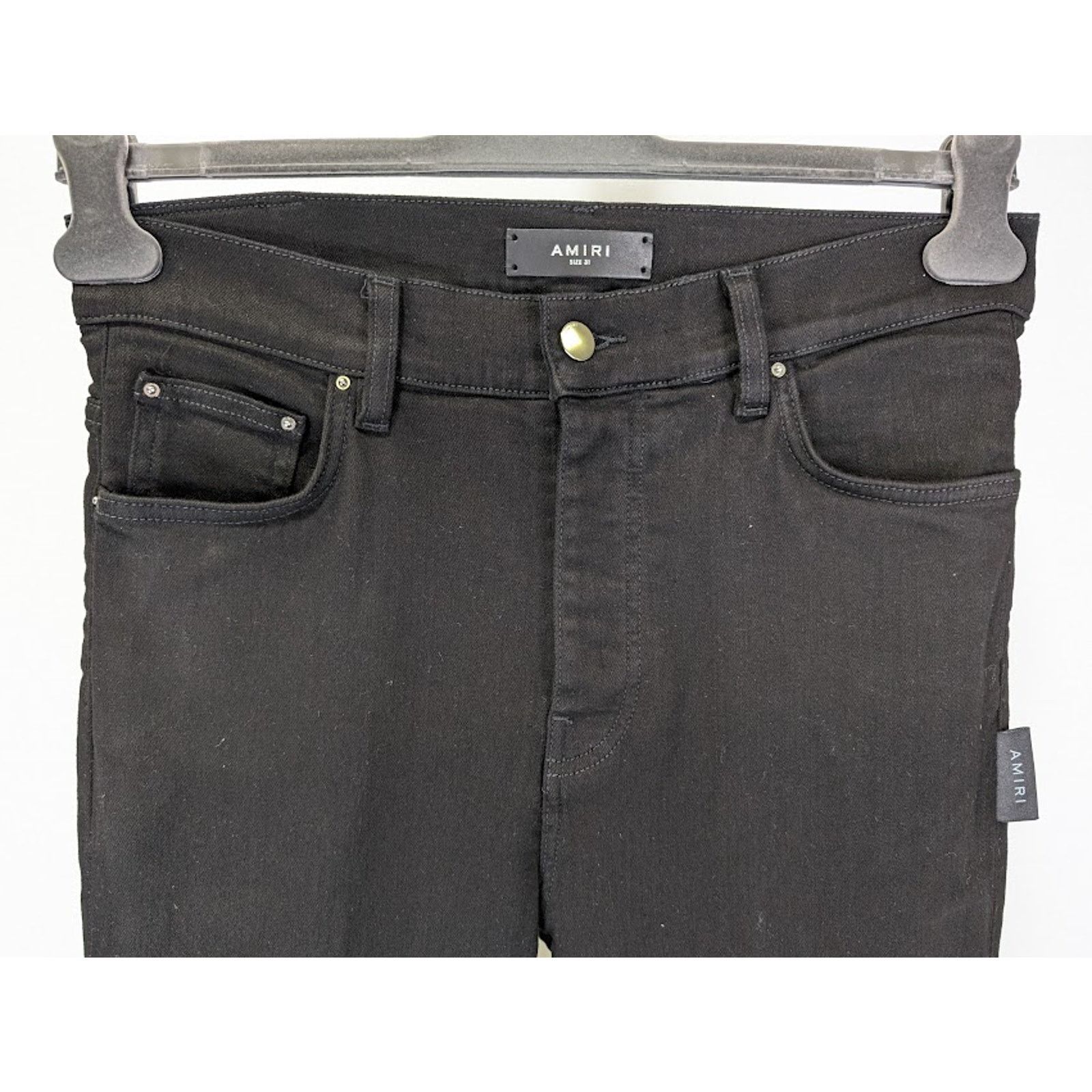 Amiri o1rshd1 Q:2 / Stacked Flare Jeans in Black OD Size US 32 / EU 48 - 10 Thumbnail