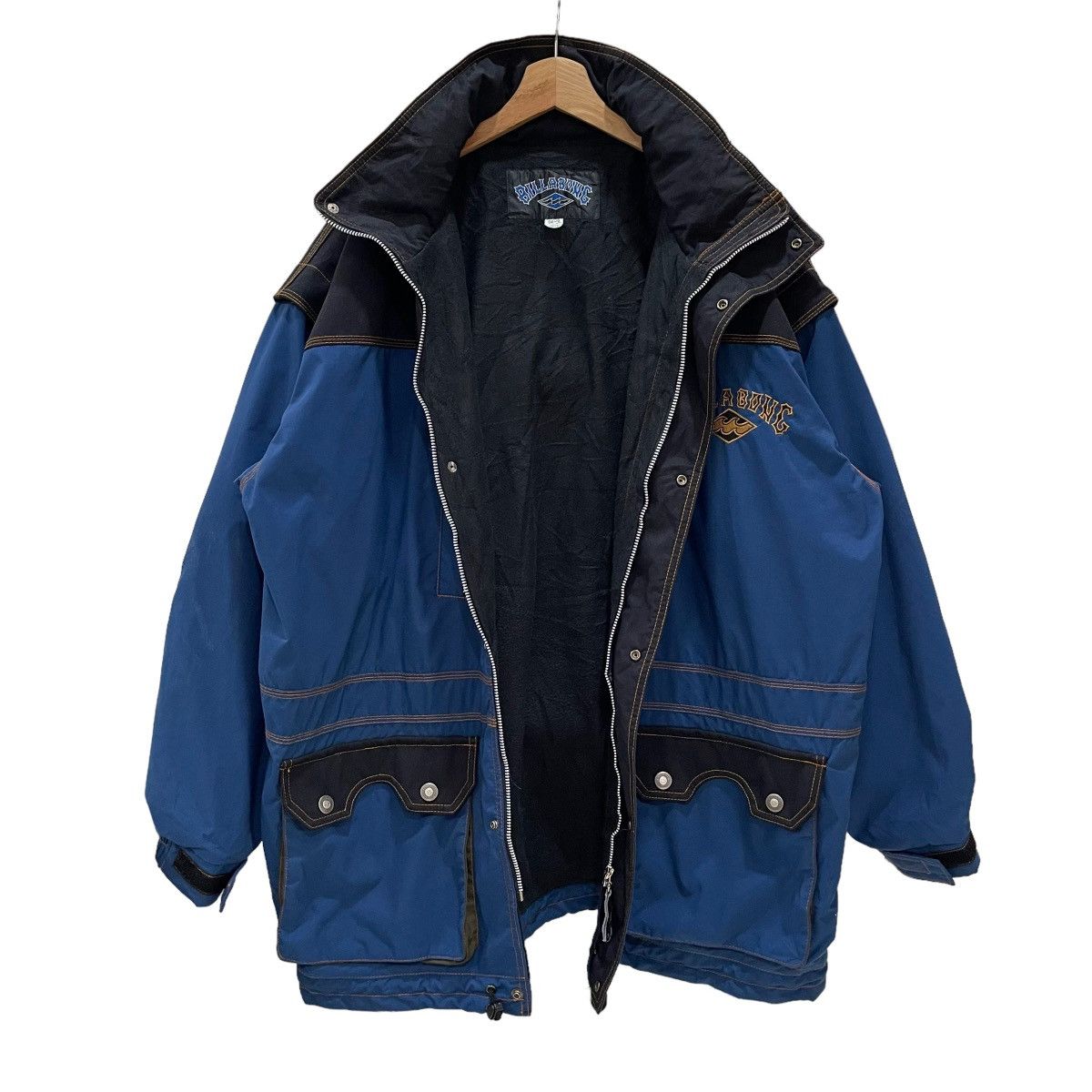 Billabong Vintage 90s Billabong Snap Button Outdoor Jacket Size US L / EU 52-54 / 3 - 9 Thumbnail